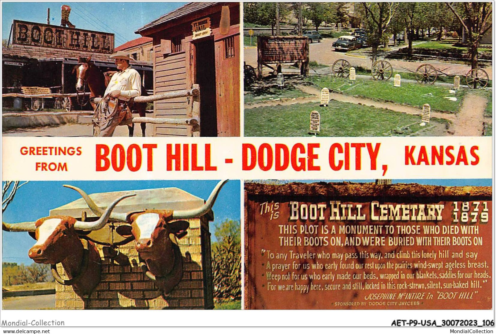 AETP9-USA-0742 - KANSAS - Boot Hill - Dodge City - Wichita
