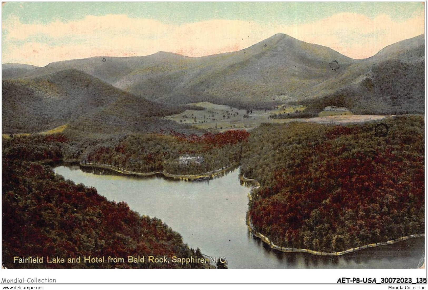 AETP8-USA-0678 - SAPPHIRE - N C - Fairfield Lake And Hotel From Bald Rock - Other & Unclassified