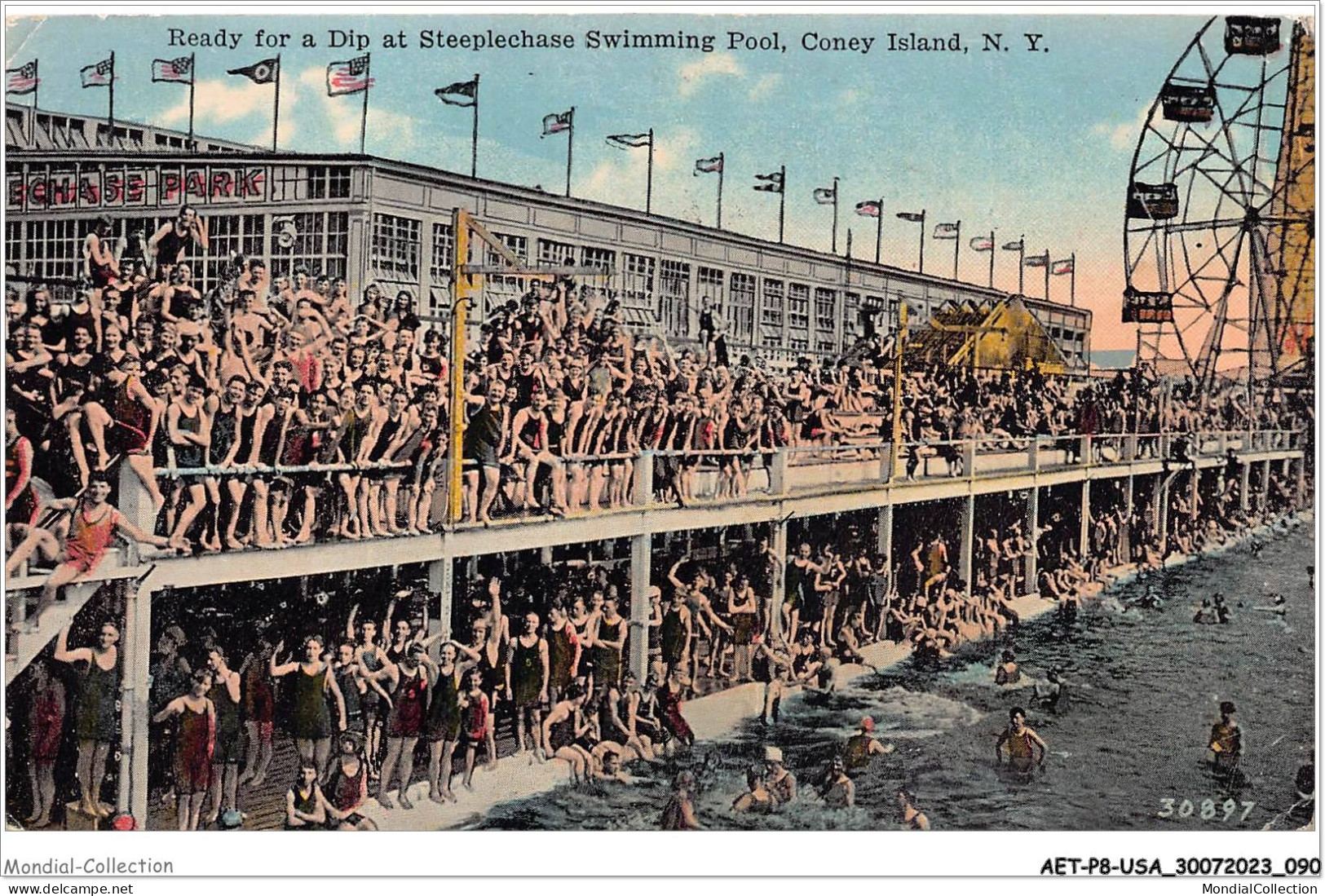 AETP8-USA-0655 - CONEY ISLAND - N Y - Ready For A Drip At Steeplechase Swimming Pool - Andere & Zonder Classificatie