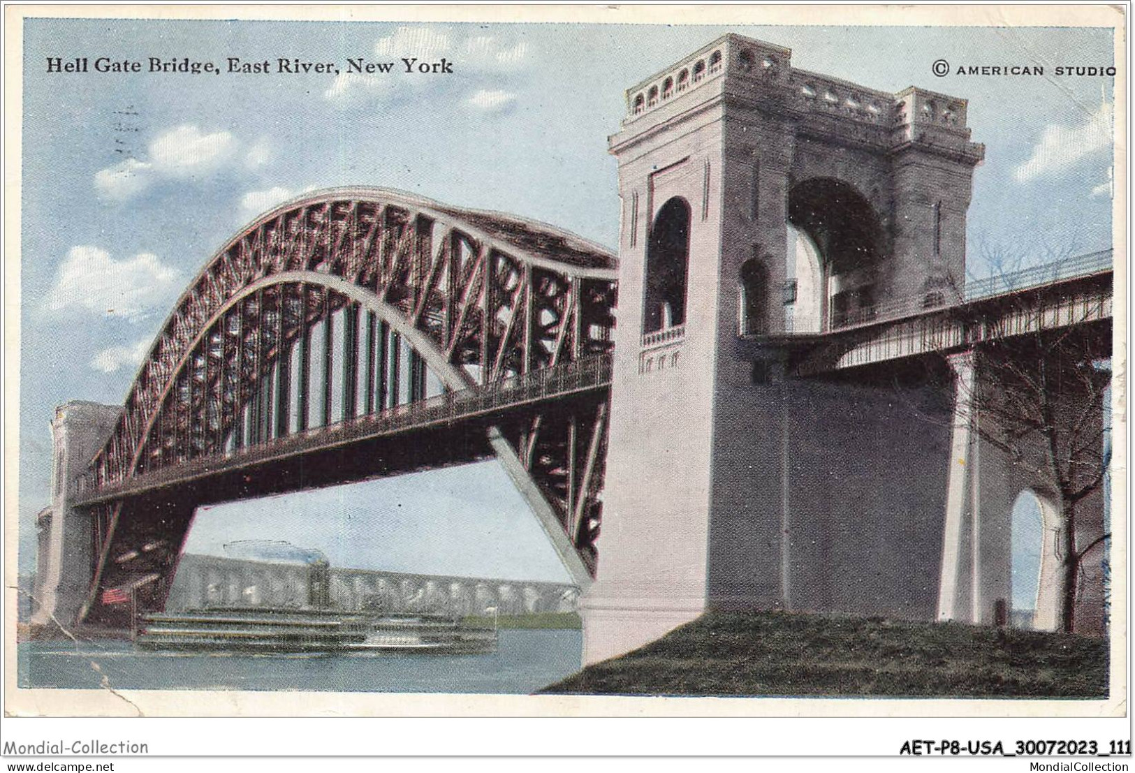 AETP8-USA-0666 - NEW YORK - Hell Gate Bridge - East River - Bruggen En Tunnels