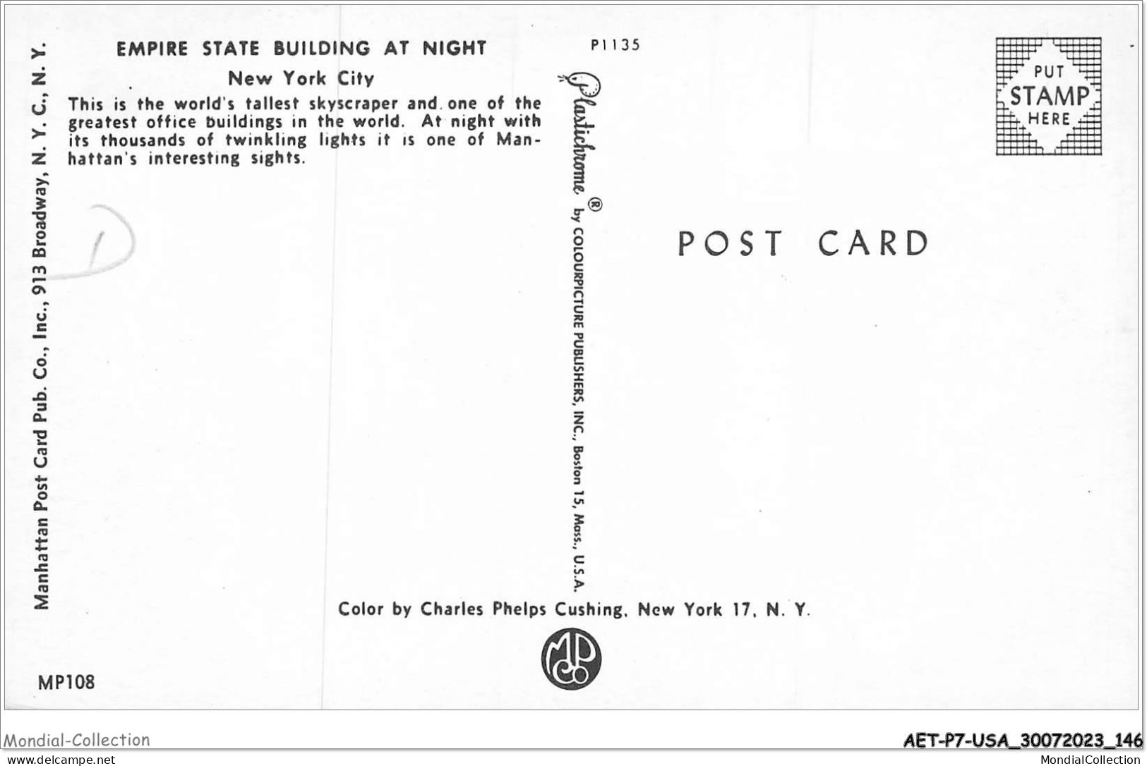 AETP7-USA-0595 - NEW YORK CITY - Empire State Building At Night - Empire State Building