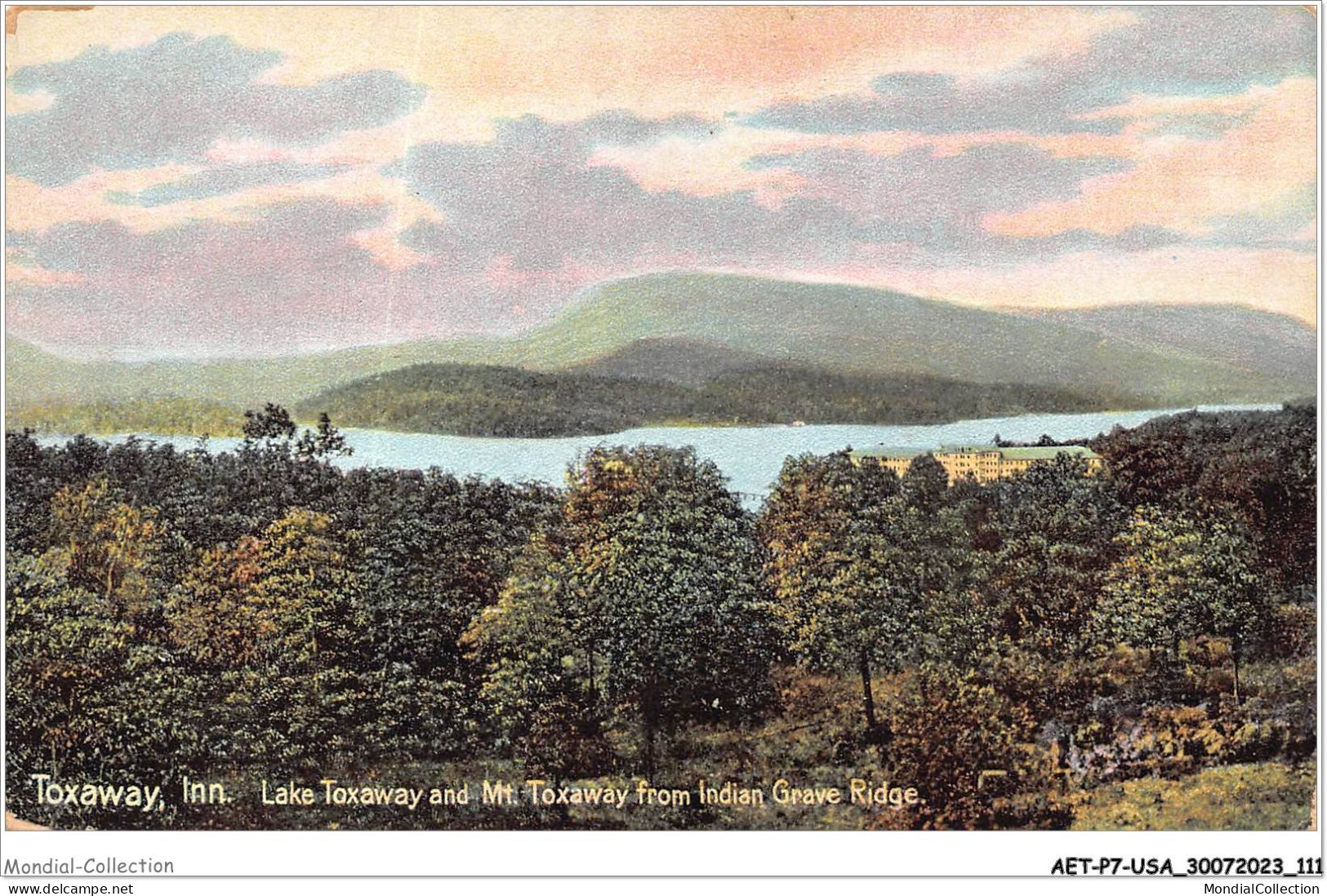 AETP7-USA-0578 - TOXAWAY - INN - Lake Toxaway And My Toxaway From Indian Grave Ridge - Autres & Non Classés