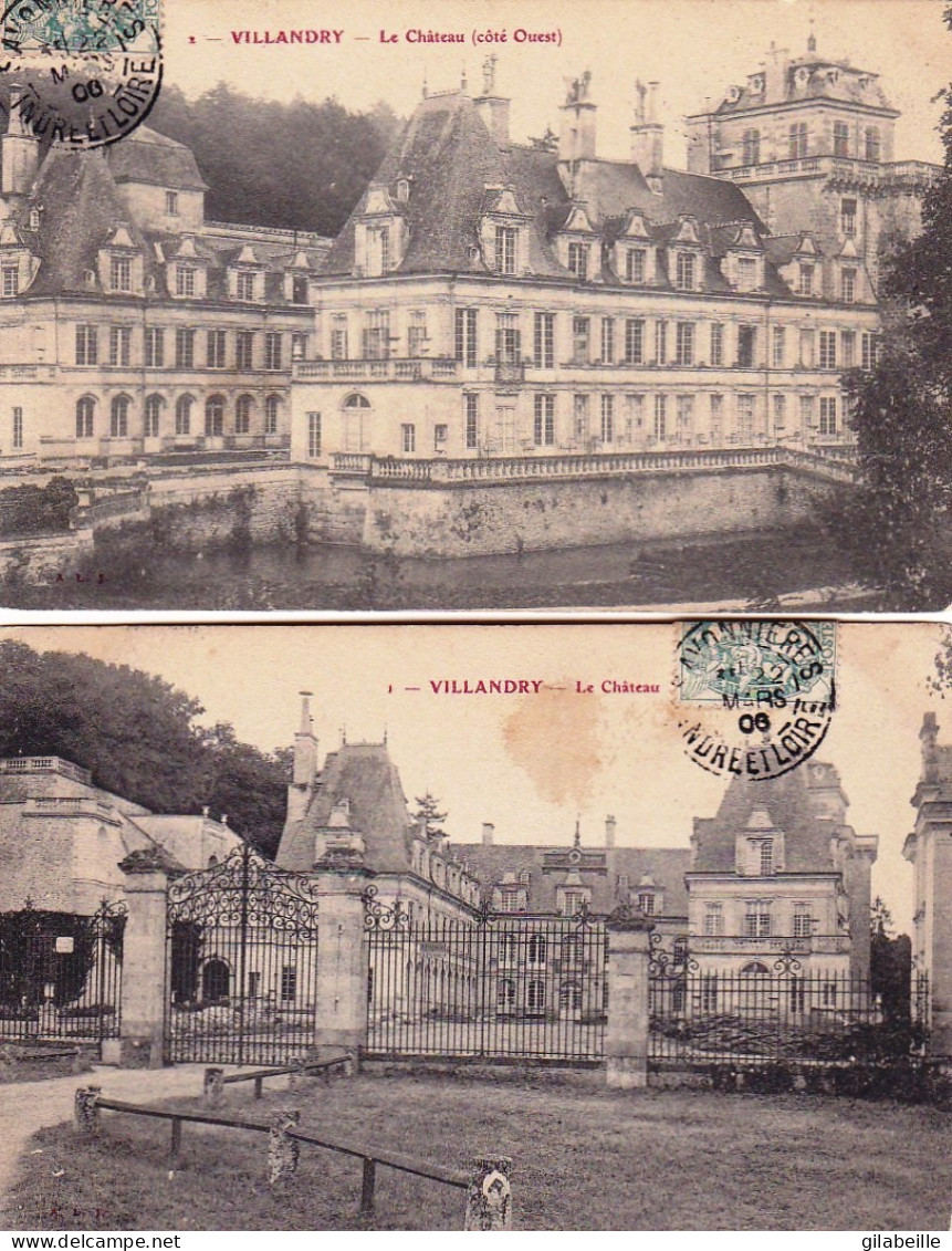 37 - Indre Et Loire -  LE CHATEAU DE Villandry - Lot 2 Cartes - Sonstige & Ohne Zuordnung