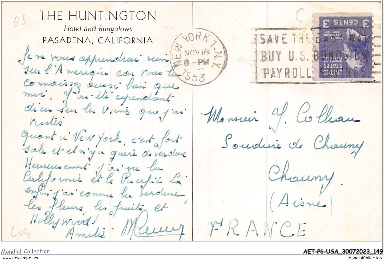 AETP6-USA-0509 - PASADENA - CALIFORNIA - The Huntington - Hotel And Bungalows - Other & Unclassified