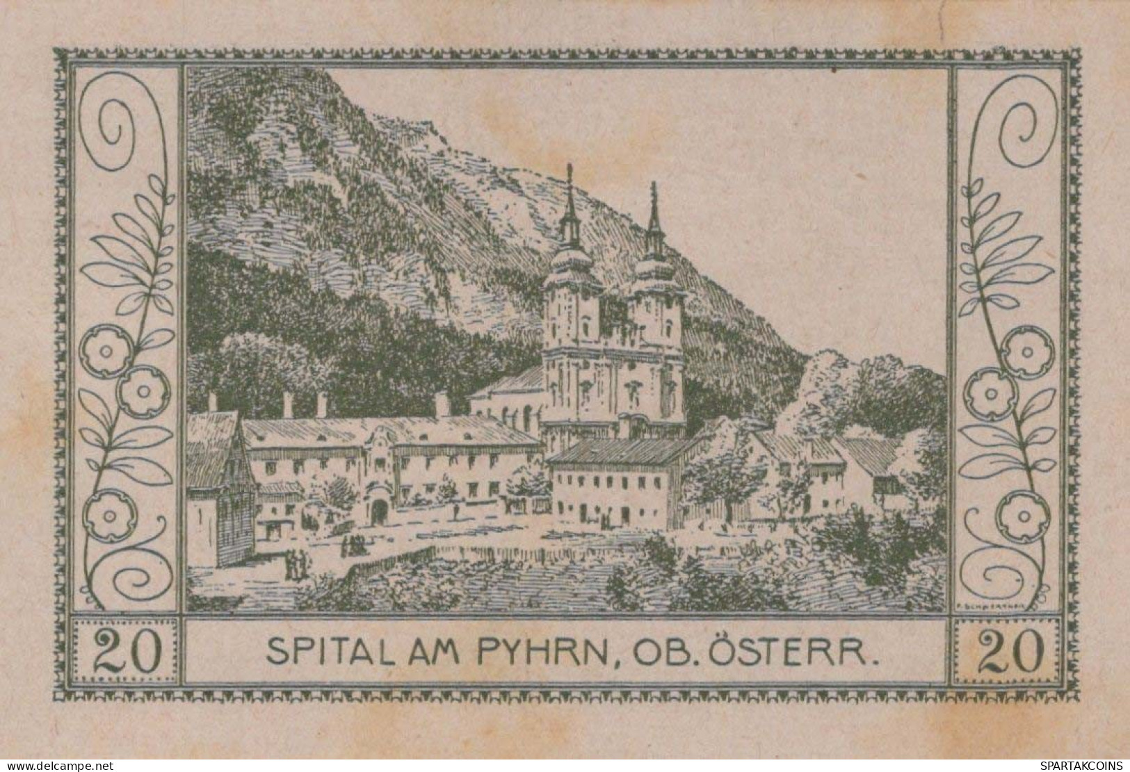 20 HELLER 1920 Stadt SPITAL AM PYHRN Oberösterreich Österreich Notgeld #PE843 - [11] Lokale Uitgaven