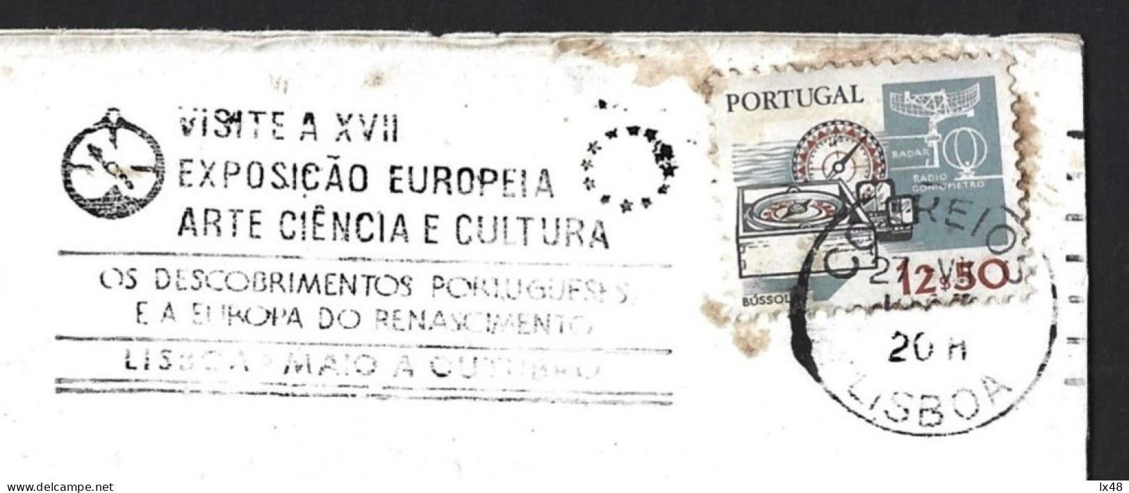 Astrolabe. Pennant Of The 'European Exhibition Of Art, Science And Culture' In Lisbon 1983. Renaissance Europe. Compass. - Andere & Zonder Classificatie