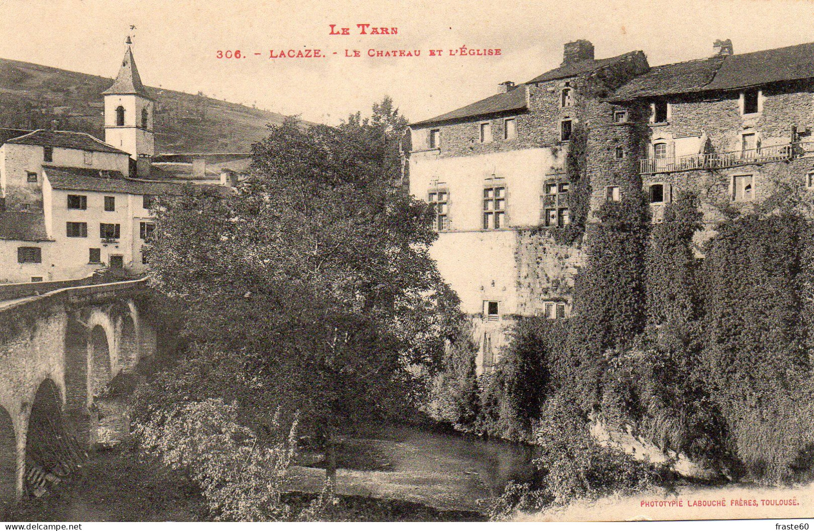 Lacaze - Le Château Et L' église - Sonstige & Ohne Zuordnung