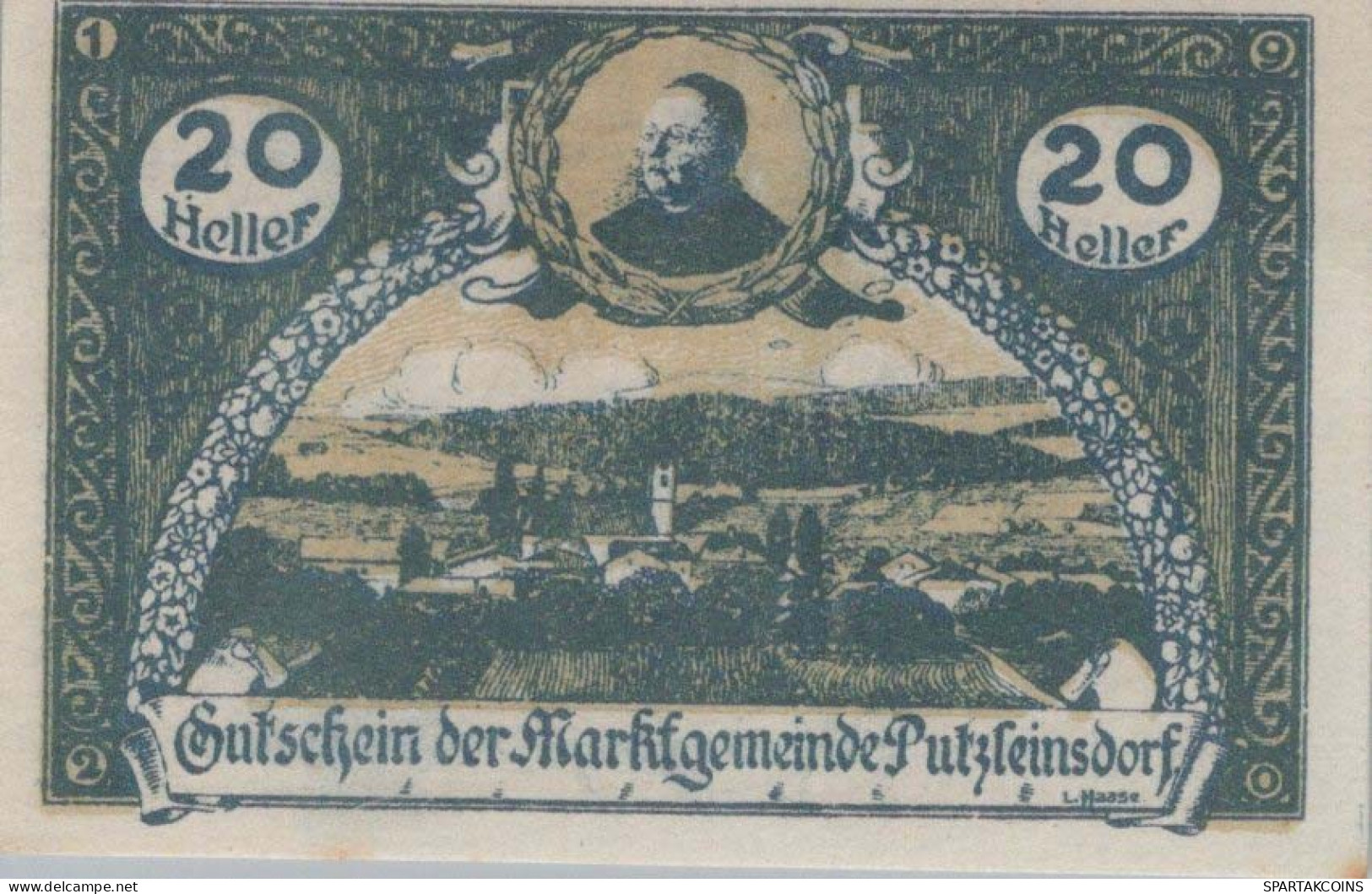 20 HELLER 1920 Stadt PUTZLEINSDORF Oberösterreich Österreich UNC Österreich Notgeld #PH457 - [11] Local Banknote Issues