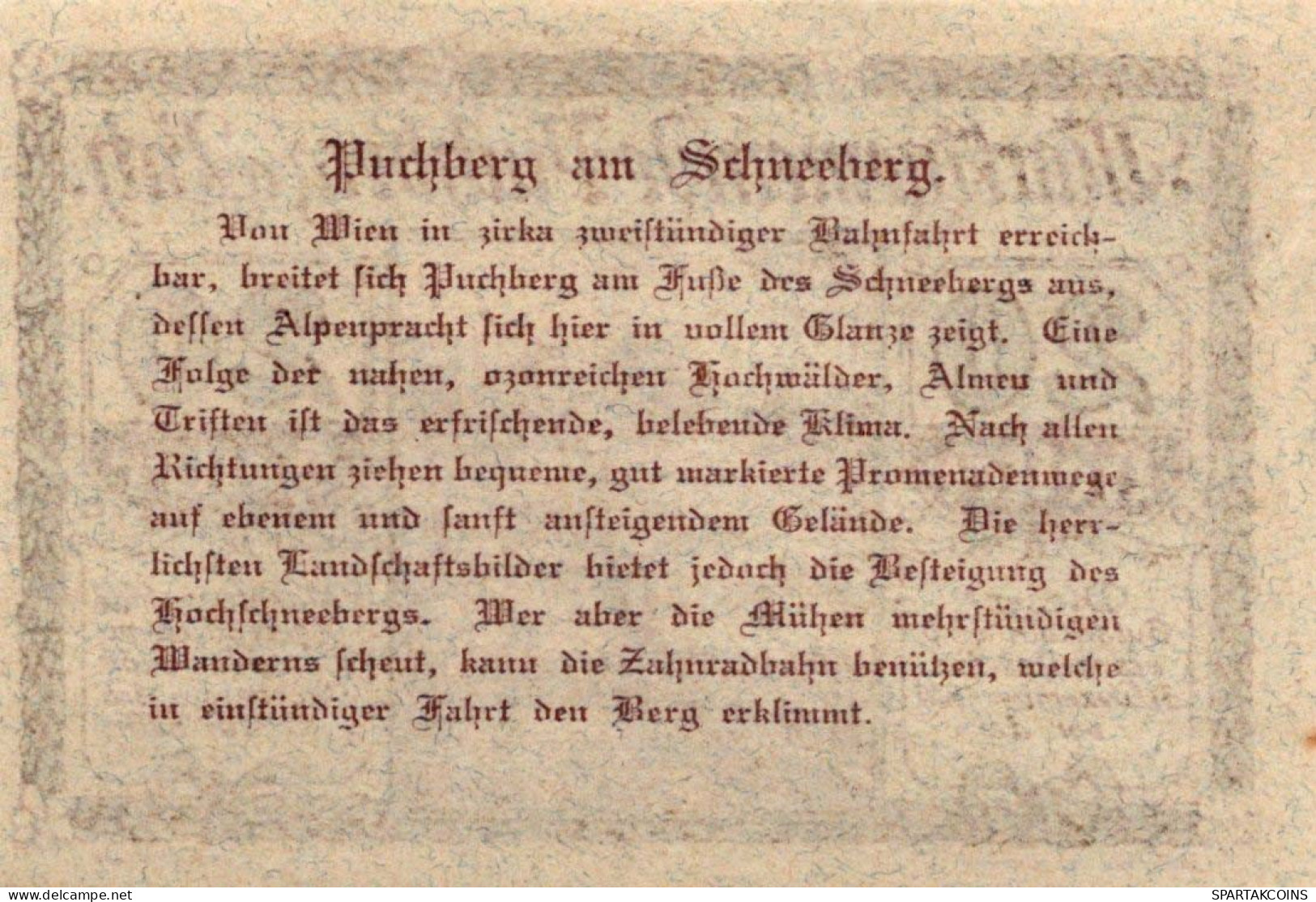 20 HELLER 1920 Stadt PUCHBERG AM SCHNEEBERG Niedrigeren Österreich #PE407 - [11] Emisiones Locales