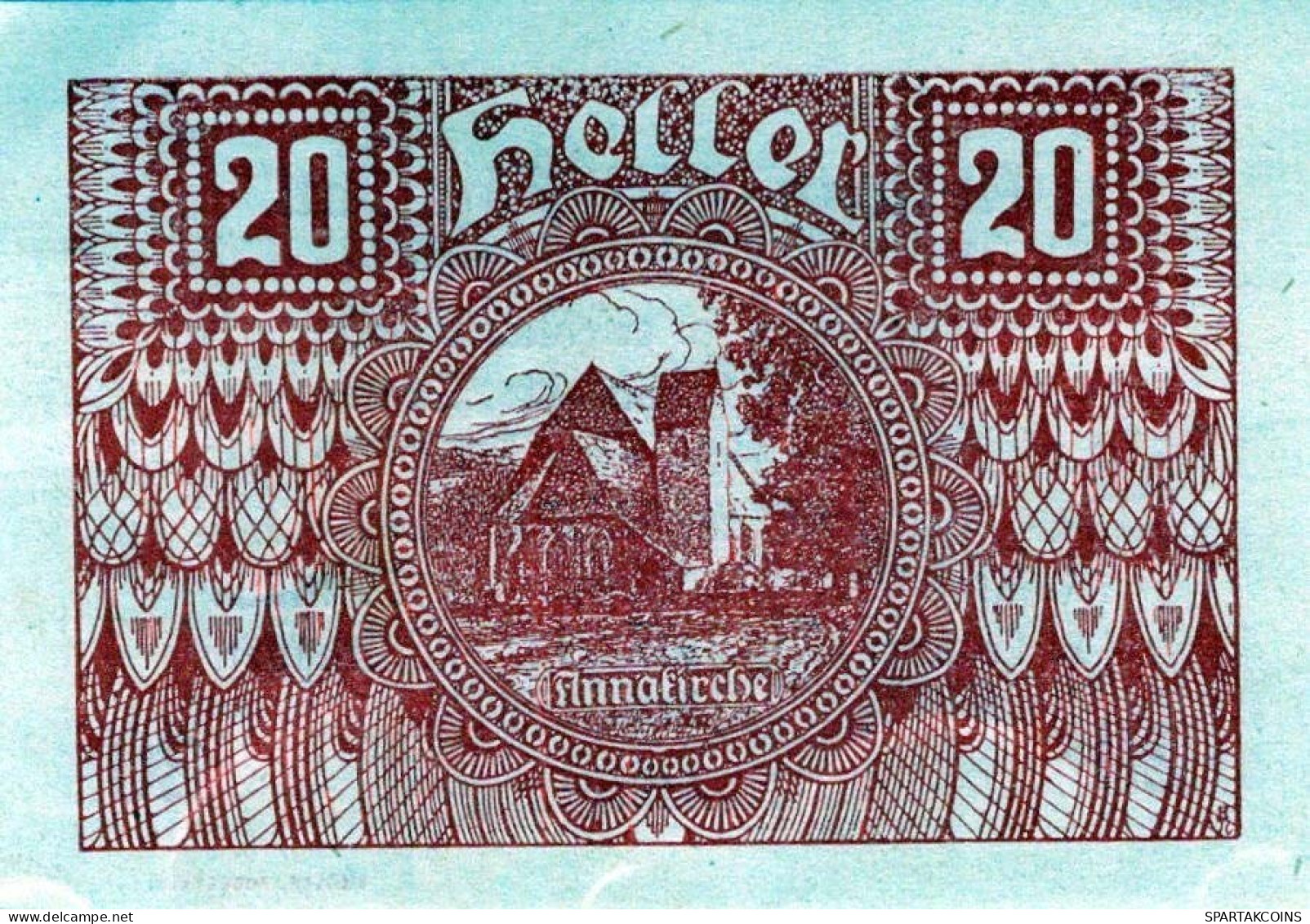 20 HELLER 1920 Stadt PoGGSTALL Niedrigeren Österreich Notgeld Banknote #PE315 - Lokale Ausgaben