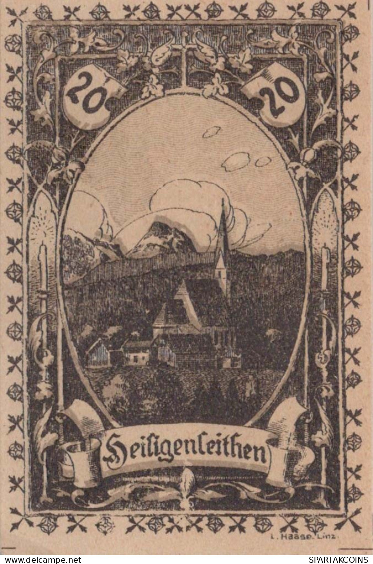 20 HELLER 1920 Stadt PETTENBACH Oberösterreich Österreich Notgeld #PE517 - Lokale Ausgaben