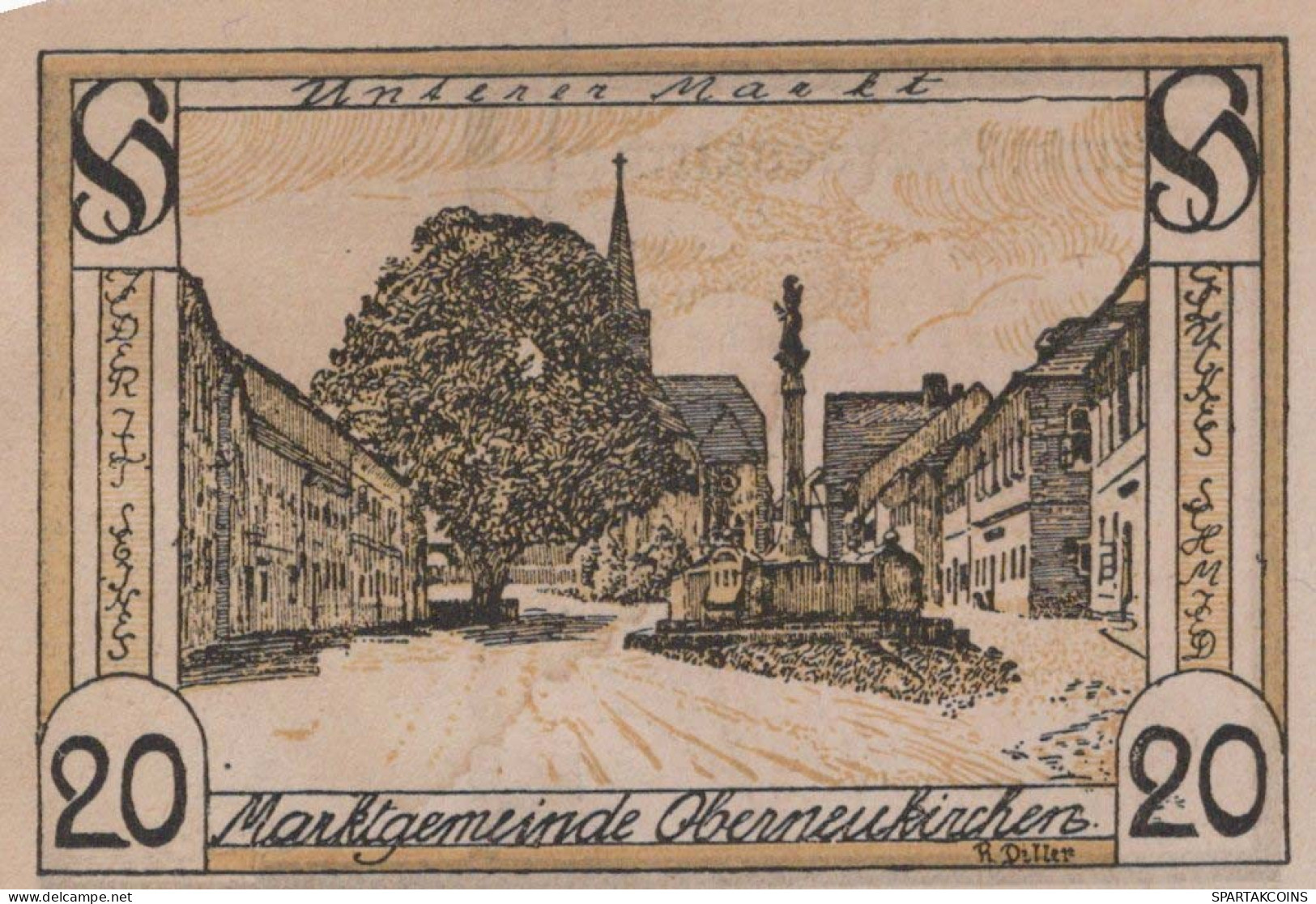 20 HELLER 1920 Stadt OBERNEUKIRCHEN Oberösterreich Österreich Notgeld #PE506 - [11] Local Banknote Issues