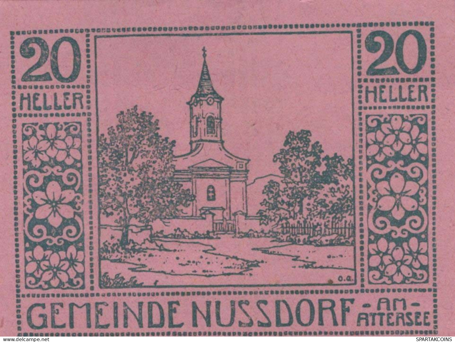 20 HELLER 1920 Stadt NUSSDORF AM ATTERSEE Oberösterreich Österreich Notgeld Papiergeld Banknote #PG959 - [11] Local Banknote Issues