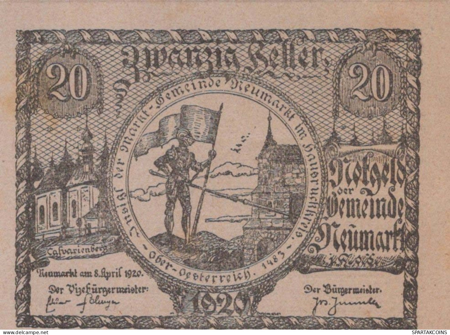 20 HELLER 1920 Stadt NEUMARKT IM HAUSRUCKKREIS Oberösterreich Österreich #PE465 - [11] Emisiones Locales