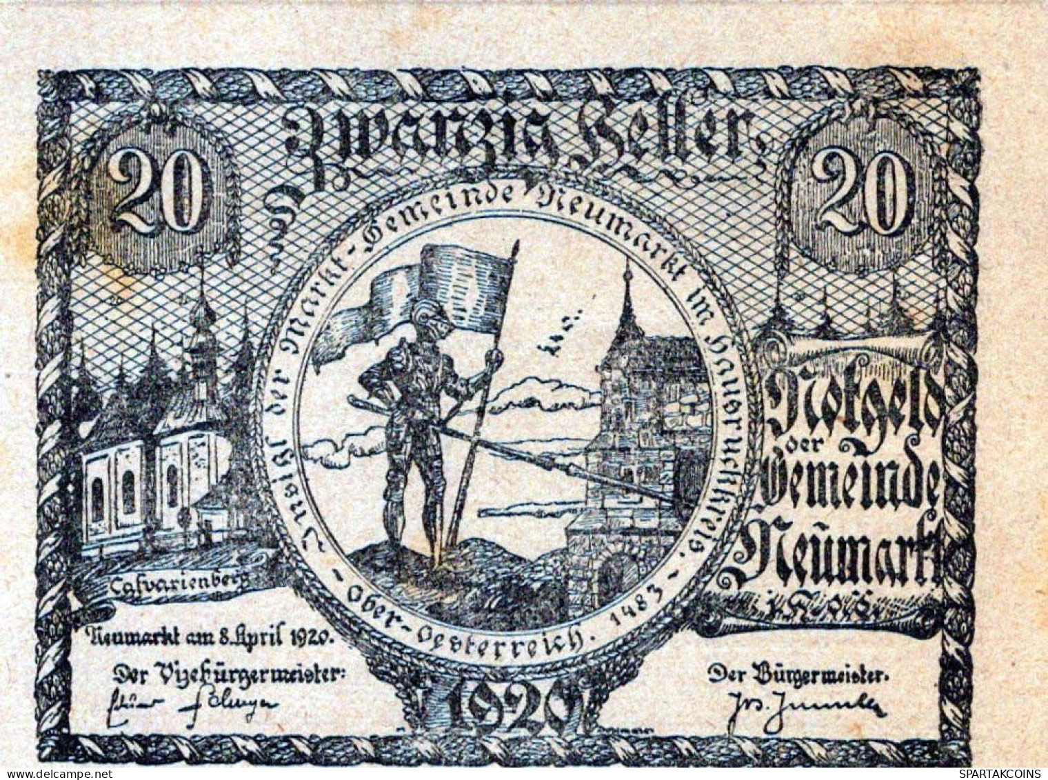 20 HELLER 1920 Stadt NEUMARKT IM HAUSRUCKKREIS Oberösterreich Österreich #PE465 - [11] Emisiones Locales