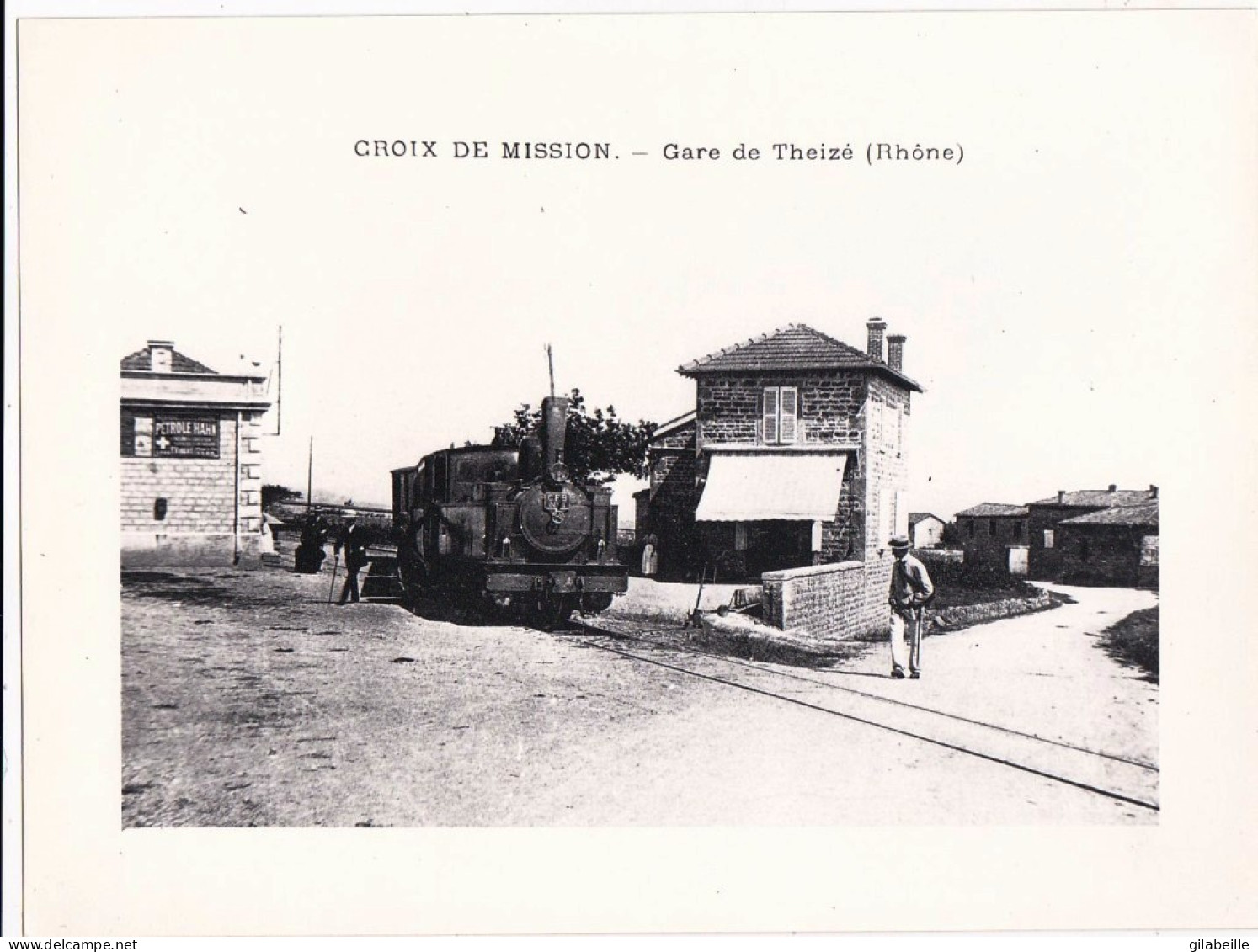 Photo - 69 - Rhone -  CROIX De MISSION - Gare De THEIZE  - La Gare -    Retirage - Treni