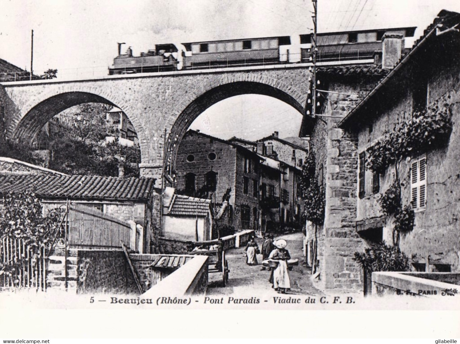 Photo - 69 - Rhone - BEAUJEU - Pont Paradis - Viaduc Du C.F.B -    Retirage - Ternes