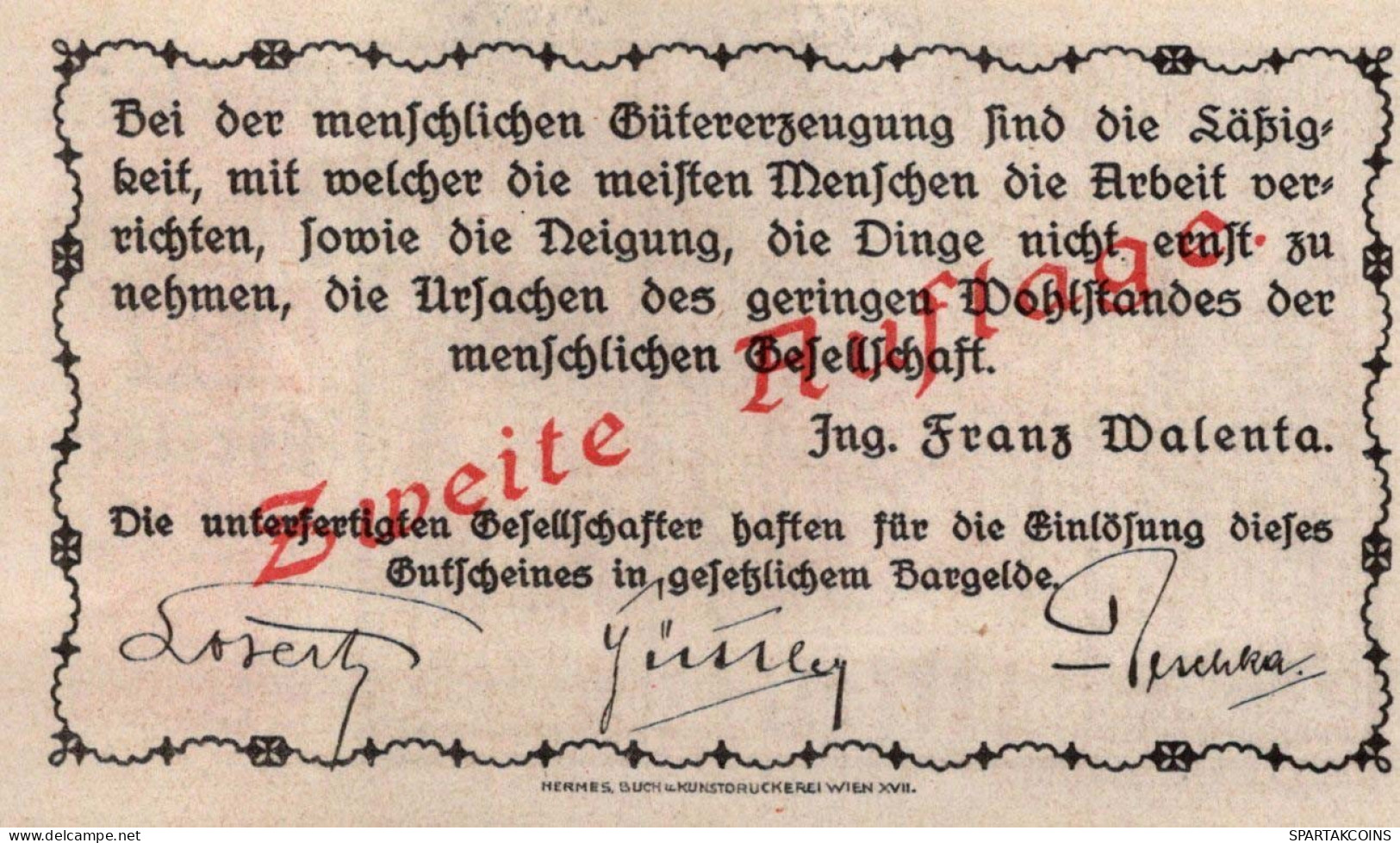 20 HELLER 1920 Stadt MELK Niedrigeren Österreich Notgeld Banknote #PD841 - [11] Local Banknote Issues