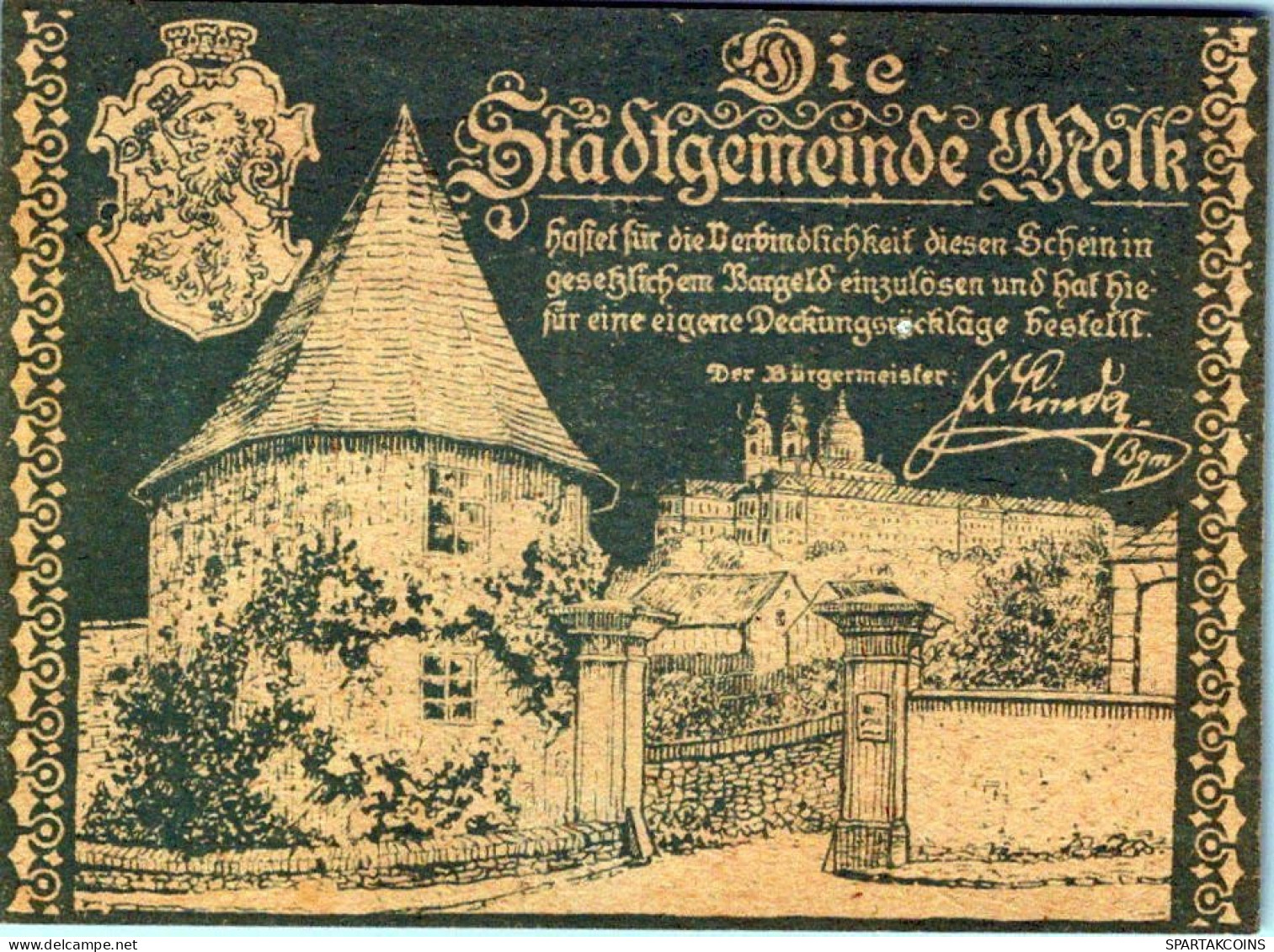20 HELLER 1920 Stadt MELK Niedrigeren Österreich Notgeld Banknote #PD803 - [11] Emissioni Locali
