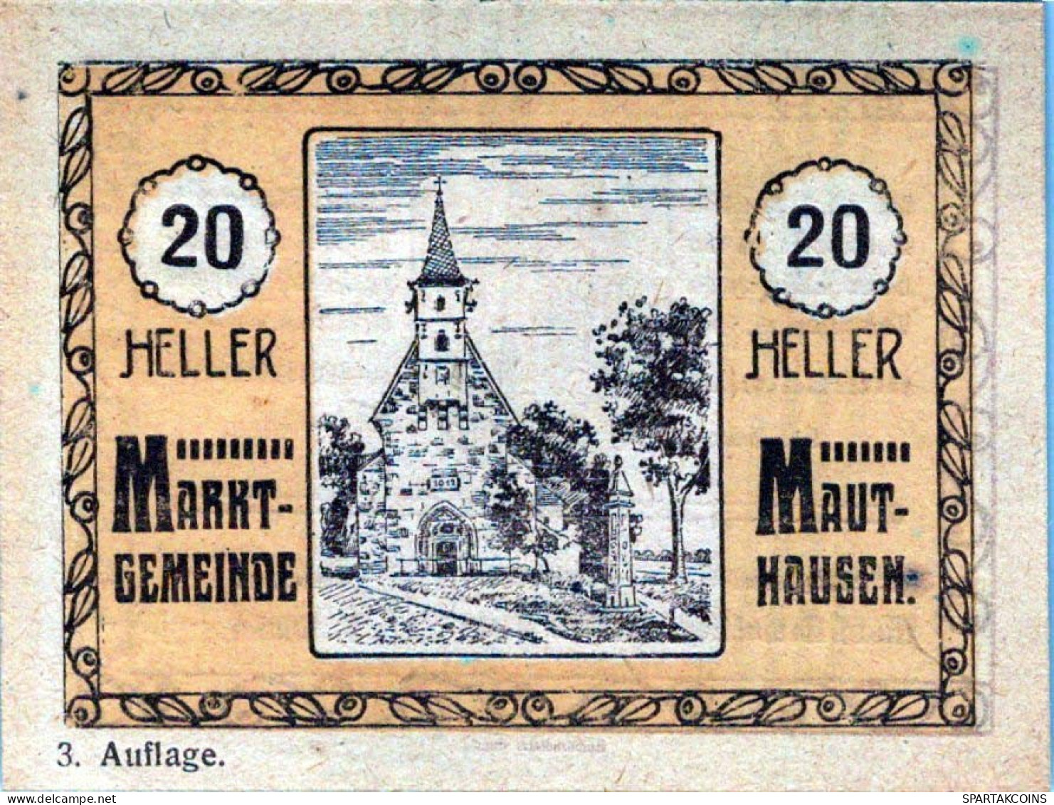 20 HELLER 1920 Stadt MAUTHAUSEN Oberösterreich Österreich UNC Österreich Notgeld #PH468 - Lokale Ausgaben