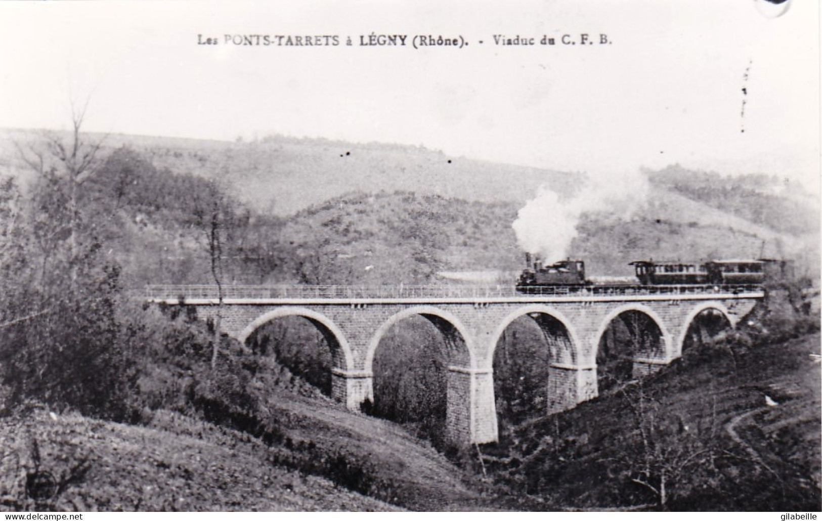 Photo - 69 - Rhone - Les PONTS TARRETS A LEGNY - Viaduc Du C.F.B -  Retirage - Non Classés