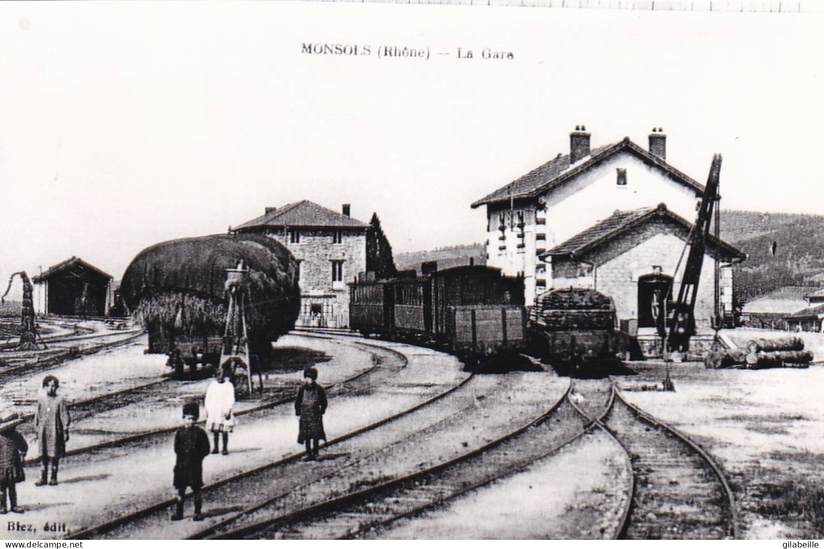 Photo - 69 - Rhone - MONSOLS - La Gare - Ligne De Monsols  - Retirage - Non Classés