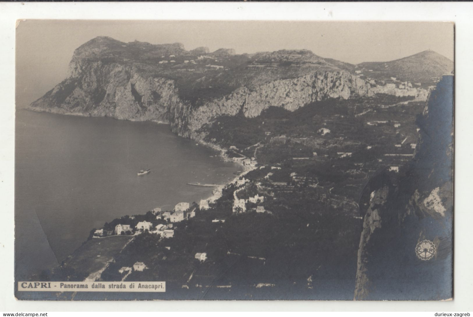 Capri Panorama Dalla Strada Di Anacapri Old Postcard Not Posted B240503 - Sonstige & Ohne Zuordnung