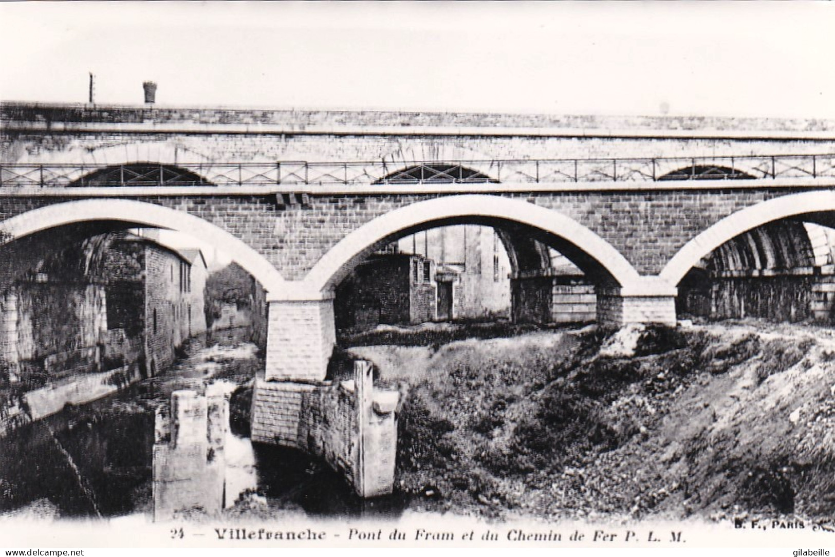 Photo - 69 - Rhone - VILLEFRANCHE Sur SAONE - Ponts Du Tram Et Du Chemin De Fer  - Retirage - Non Classés