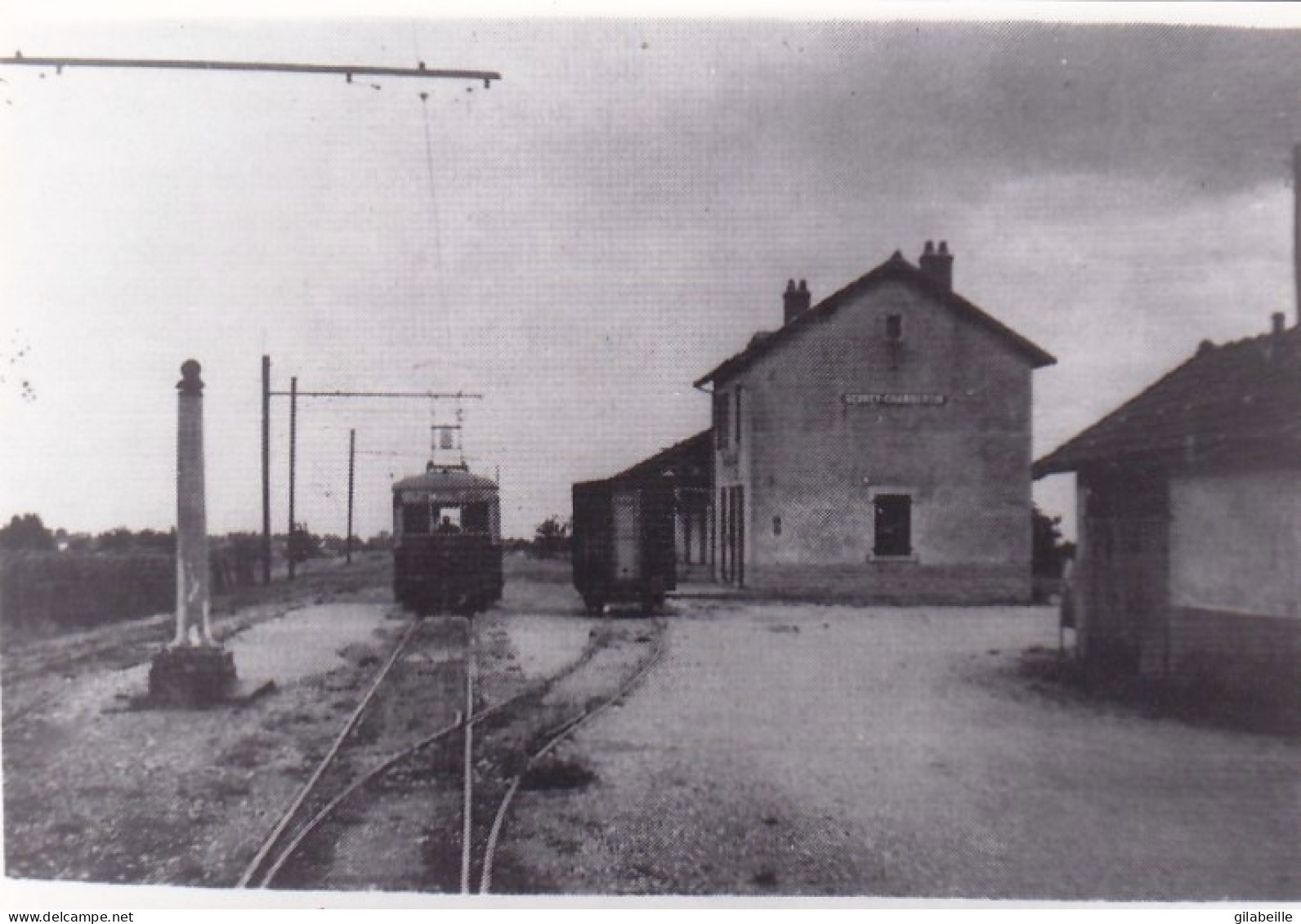 Photo -  21 - Gare De GEVREY CHAMBERTIN - Terminus De La Section Electrifiée - Motrice Satramo   - Retirage - Non Classificati