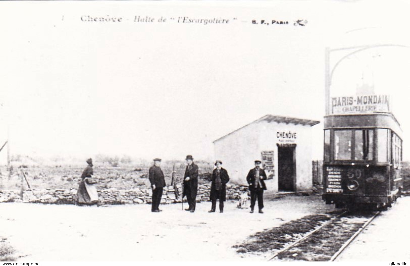 Photo   - 21 - Gare De CHENOVE  -  Chemins De Fer De La Cote D'or -halte De L'Escargotiere  - Retirage - Zonder Classificatie