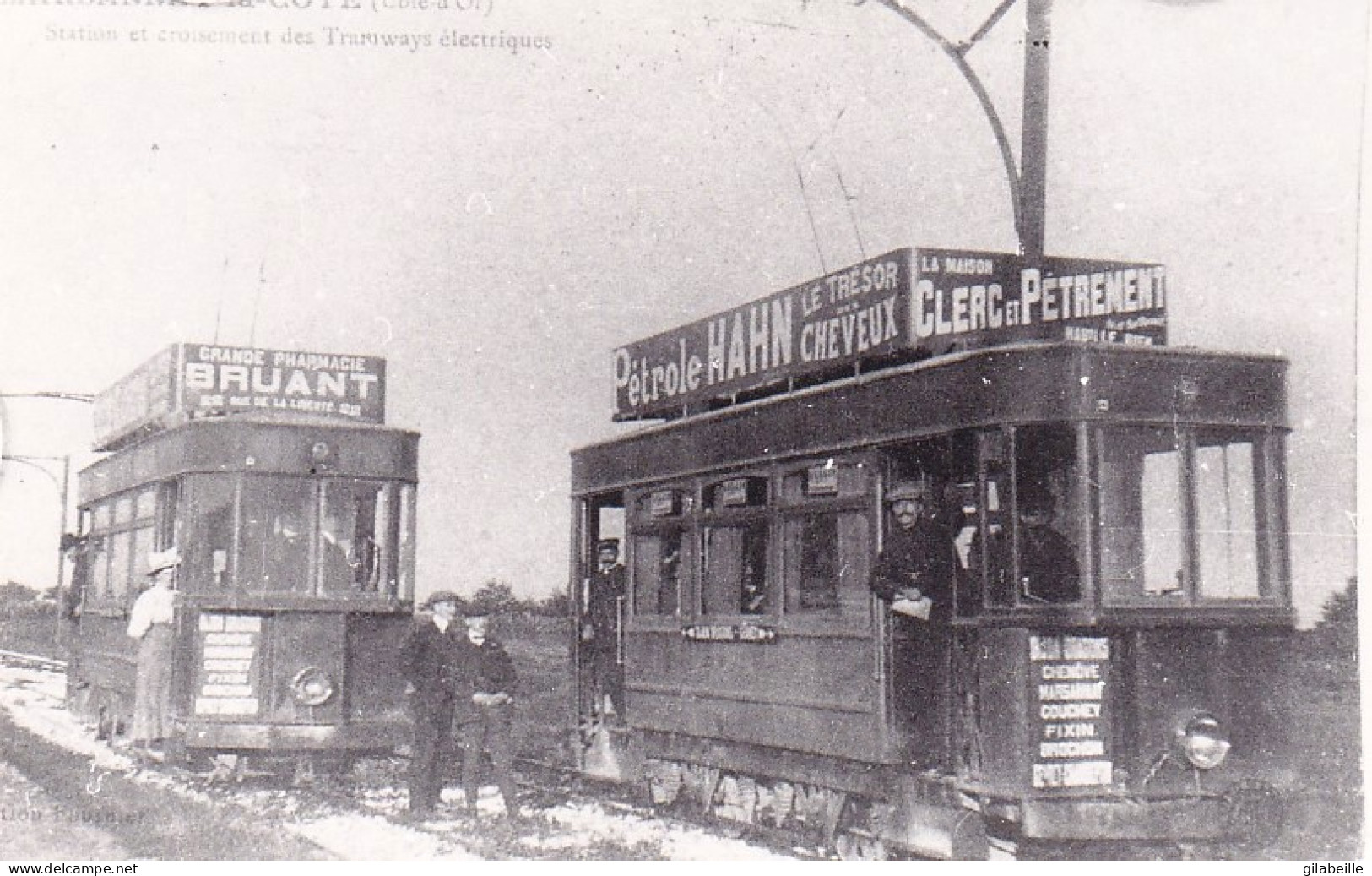 Photo   - 21 - Ligne  Dijon- Gevrey -chemins De Fer De La Cote D'or - Croisement A MARSANNAY - Retirage - Ohne Zuordnung