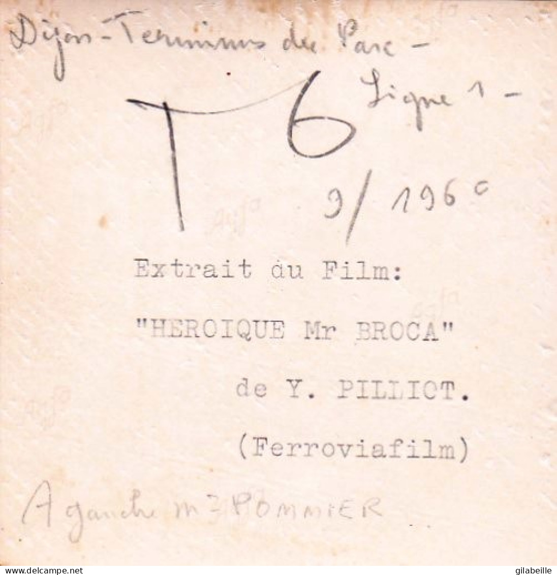 Photo  - 21 - DIJON - Ligne Tramway N°1/6 - Controleurs Au Terminus Du Parc - 11/1960  - Places