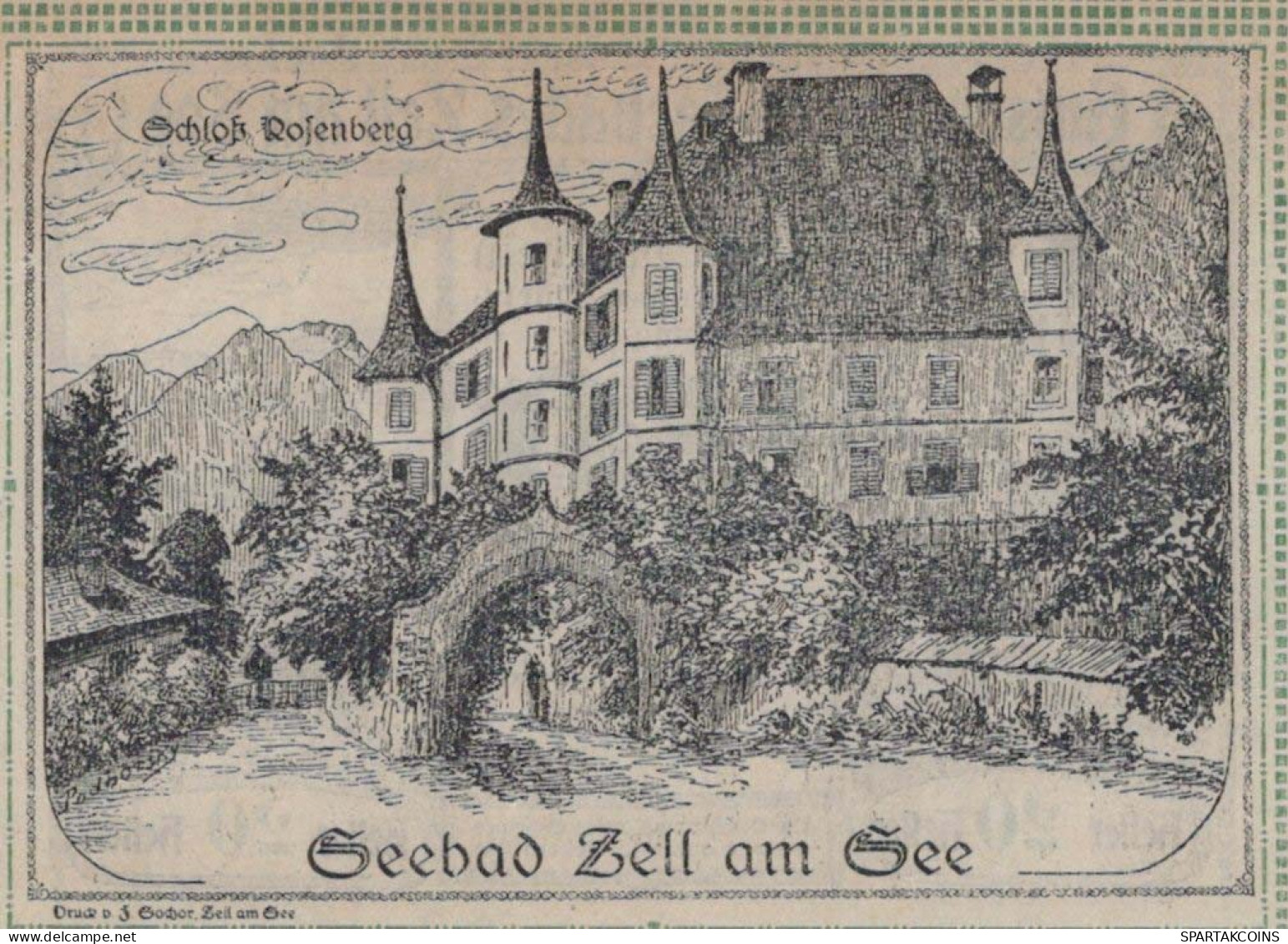 20 HELLER 1920 Stadt ZELL AM SEE Salzburg Österreich Notgeld Banknote #PE113 - [11] Lokale Uitgaven