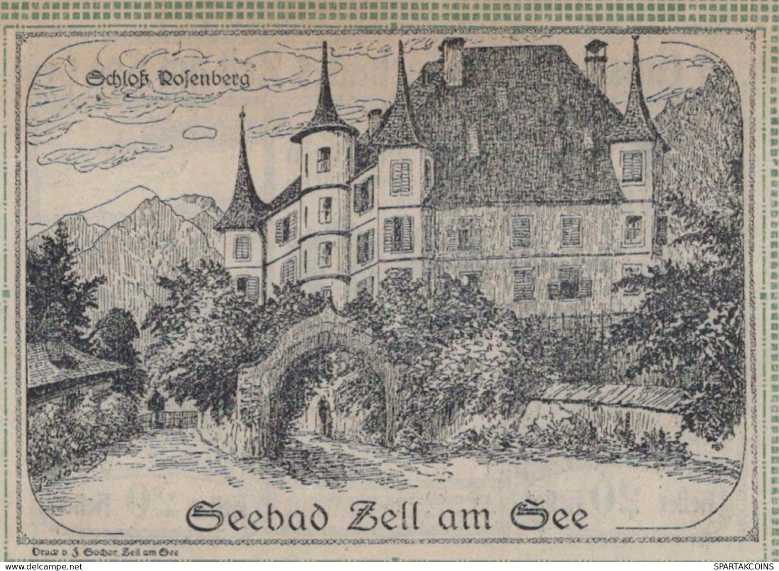 20 HELLER 1920 Stadt ZELL AM SEE Salzburg Österreich Notgeld Banknote #PE113 - Lokale Ausgaben