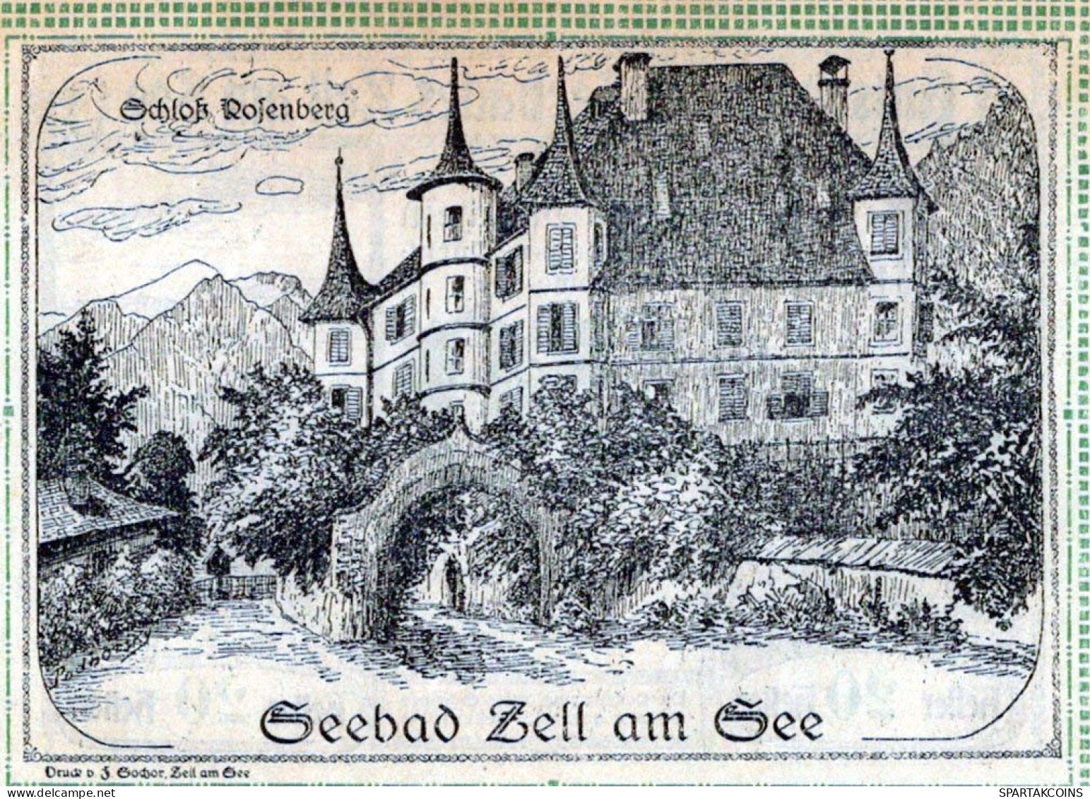 20 HELLER 1920 Stadt ZELL AM SEE Salzburg Österreich Notgeld Banknote #PE113 - Lokale Ausgaben
