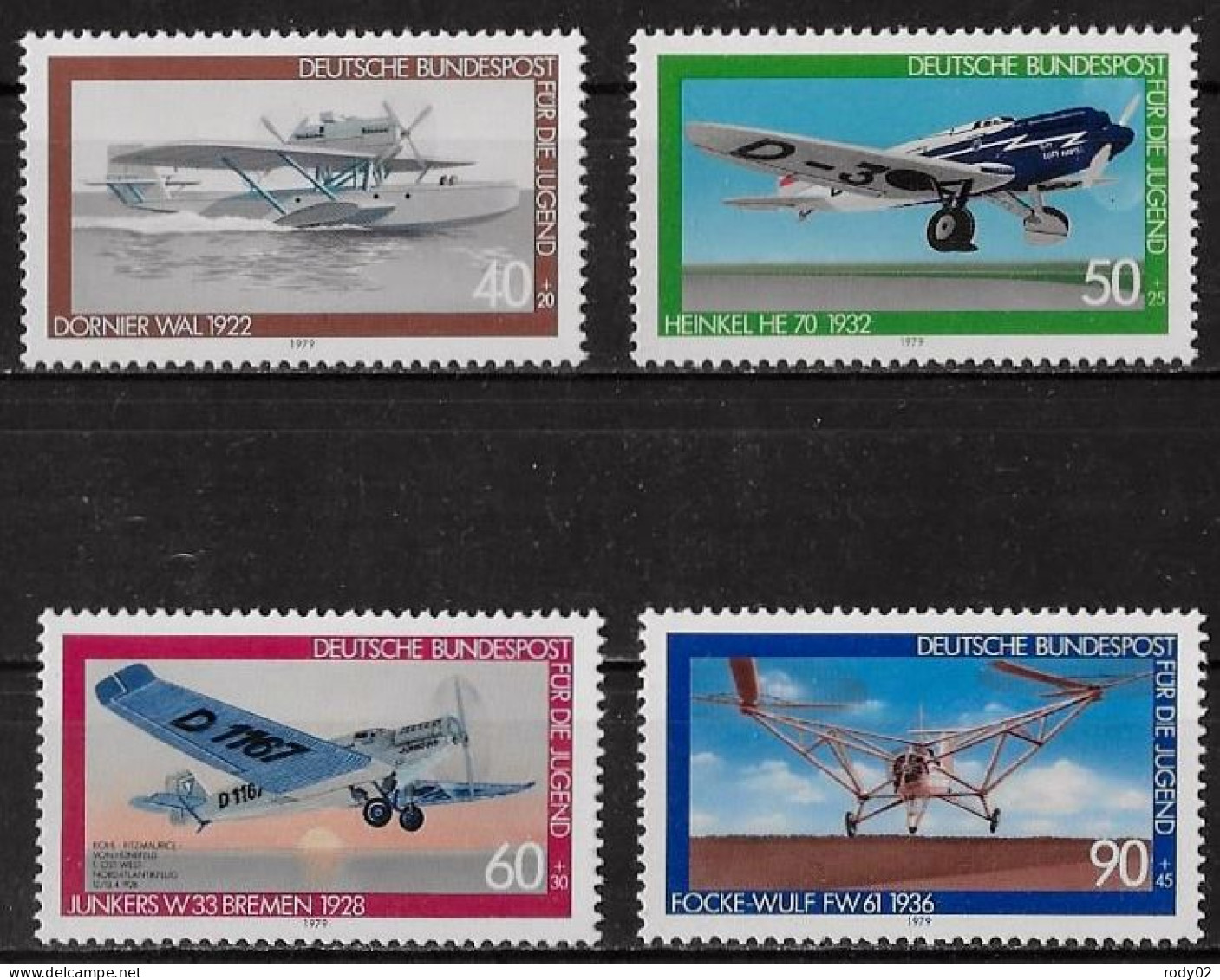 ALLEMAGNE - AVIATION - N° 850 A 853 - NEUF** MNH - Airplanes