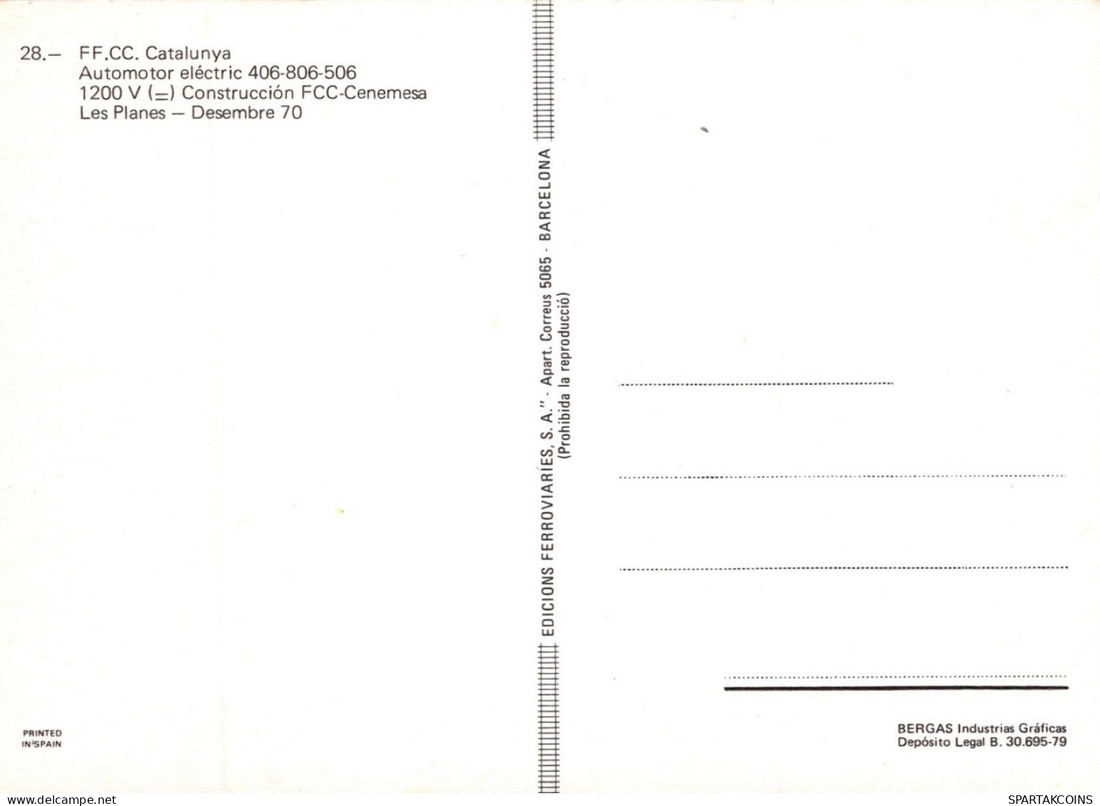 TREN TRANSPORTE Ferroviario Vintage Tarjeta Postal CPSM #PAA781.A - Treinen
