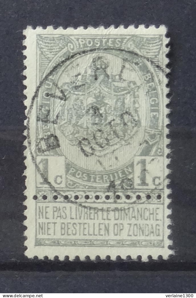 53 Avec Belle Oblitération Beveren - 1893-1907 Coat Of Arms