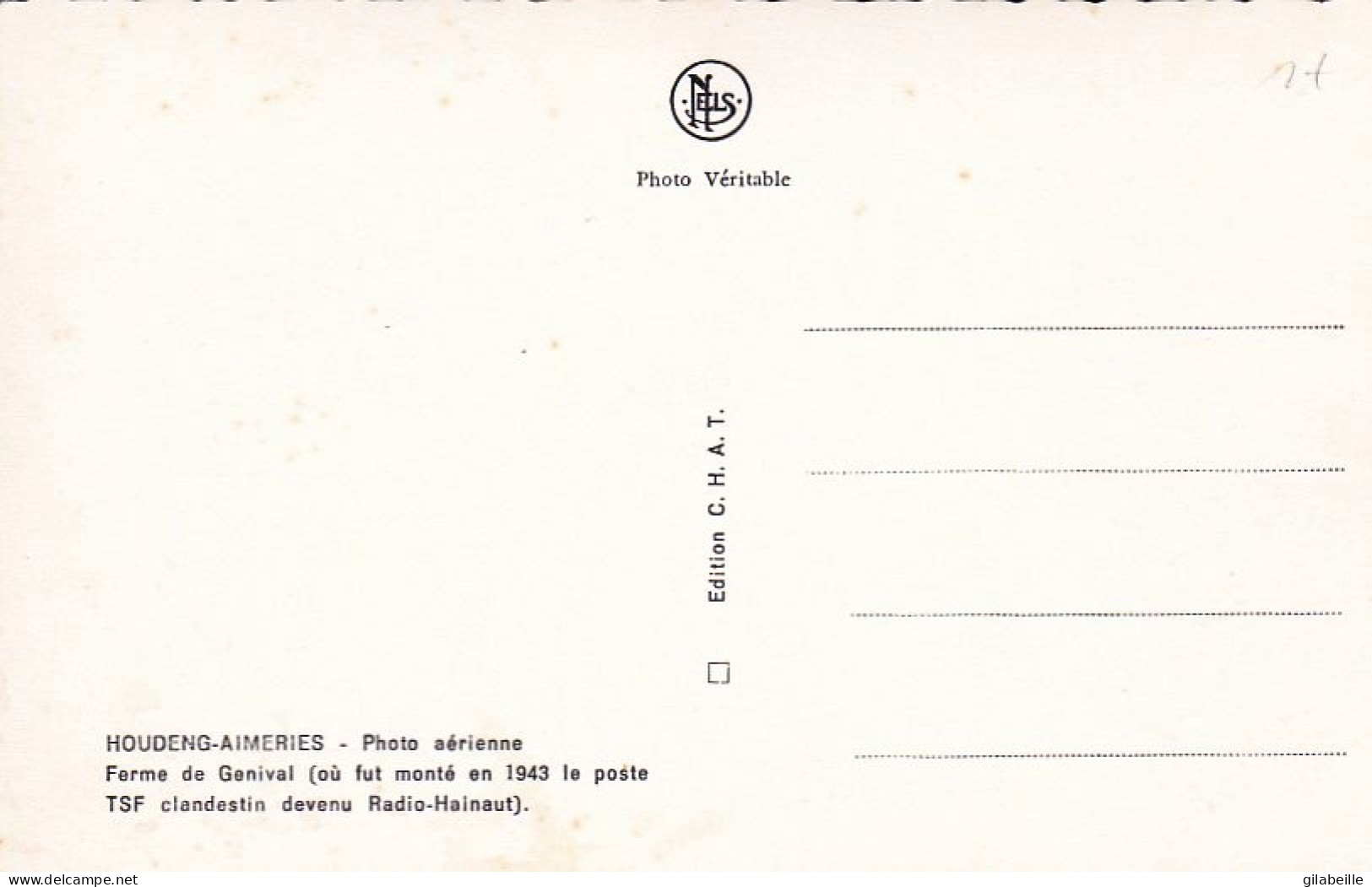 La Louviere - HOUDENG AIMERIES - Ferme De Genival - Ou Fut Monté En 1943 Radio Hainaut - Vue Aerienne -  - La Louviere