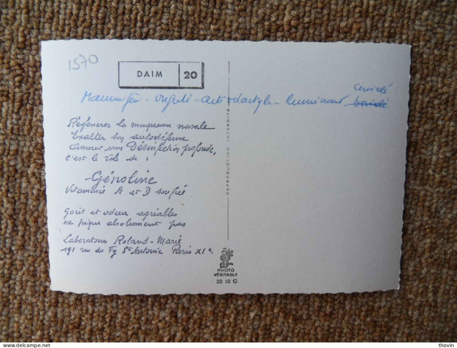 KB10/1559*1576-lot de 18 cartes postales animaux Publicité Laboratoires Roland Marie