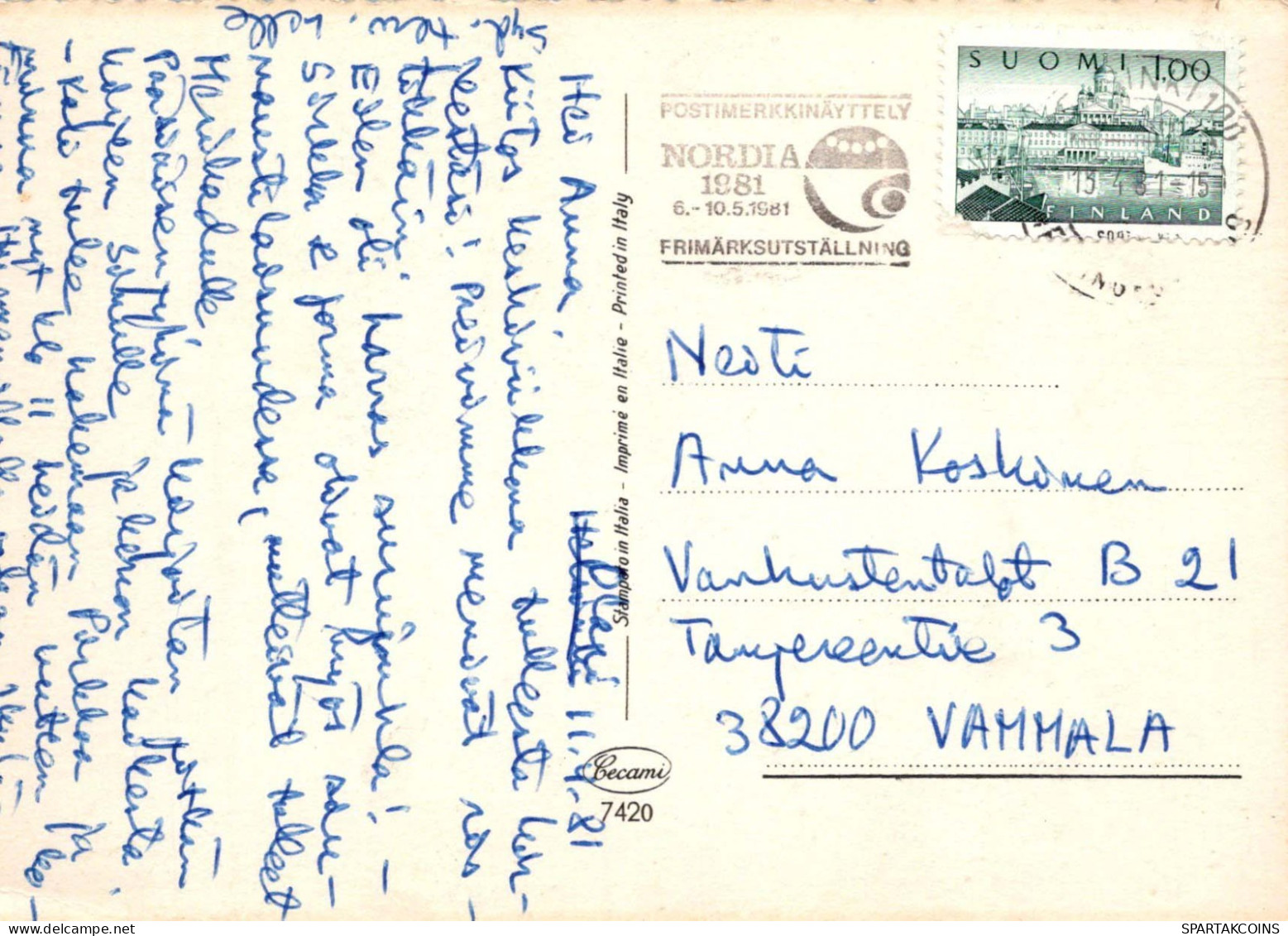 EASTER CHICKEN EGG Vintage Postcard CPSM #PBO721.A - Ostern