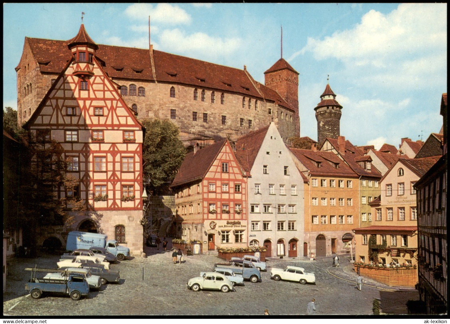 Nürnberg Nürnberger Burg Auto Parkplatzs Autos U.a. VW Käfer 1970 - Nuernberg