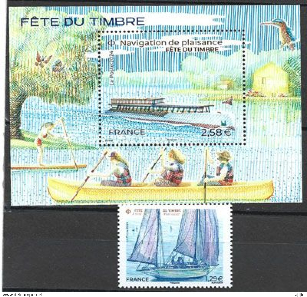 2024. Fete Du Timbre, Bloc-feuillet + Timbre Neufs ** - Unused Stamps
