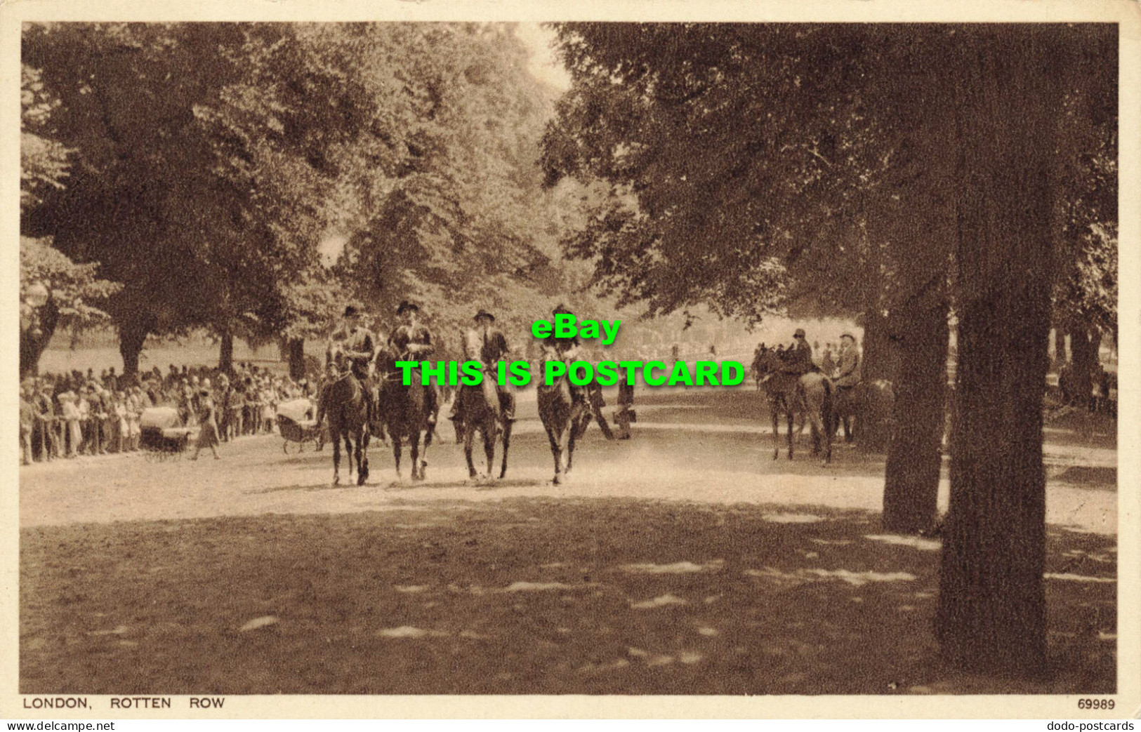 R596230 London. Rotten Row. 69989. Photochrom - Autres & Non Classés