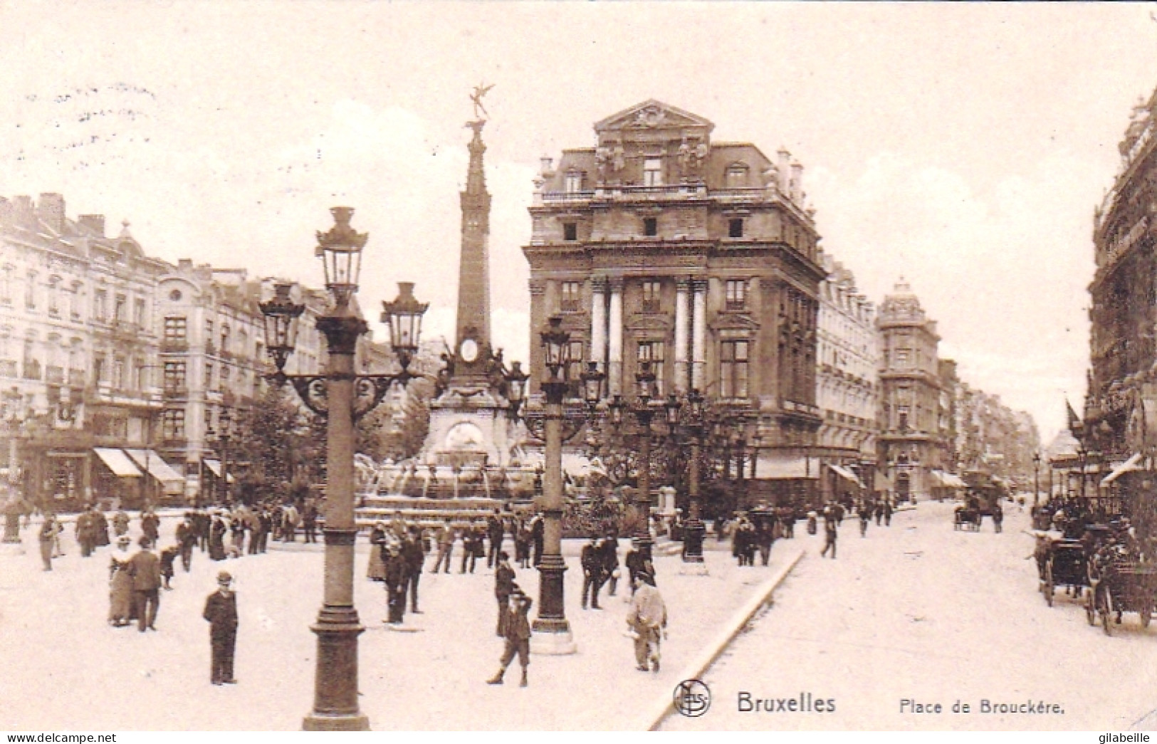 BRUXELLES -  La Place De Brouckere - Monumentos, Edificios