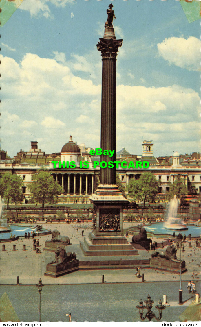 R595707 Nelsons Column. Trafalgar Square. London. Photographic Greeting Card - Autres & Non Classés