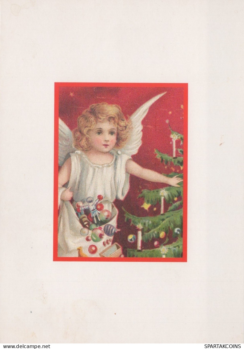 ÁNGEL NAVIDAD Vintage Tarjeta Postal CPSM #PAJ286.A - Angels