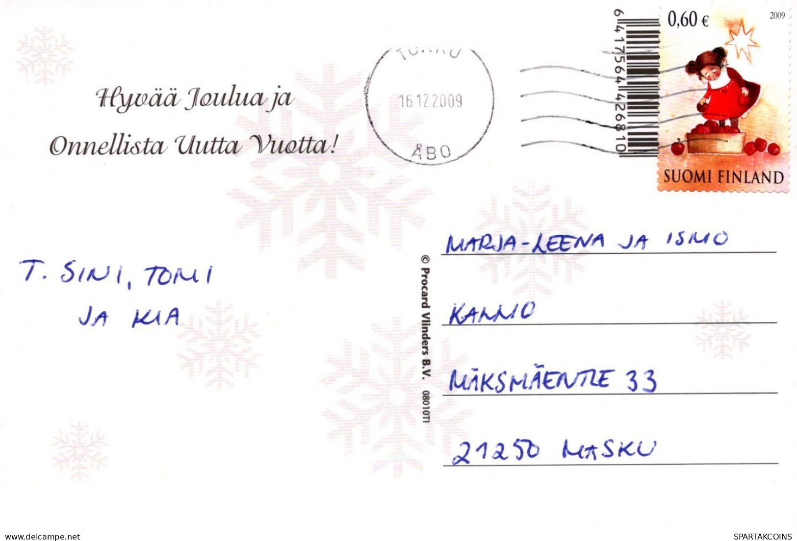 ÁNGEL NAVIDAD Vintage Tarjeta Postal CPSM #PAJ177.A - Engel