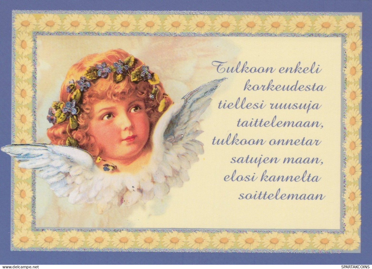 ANGELO Buon Anno Natale Vintage Cartolina CPSM #PAJ067.A - Engelen