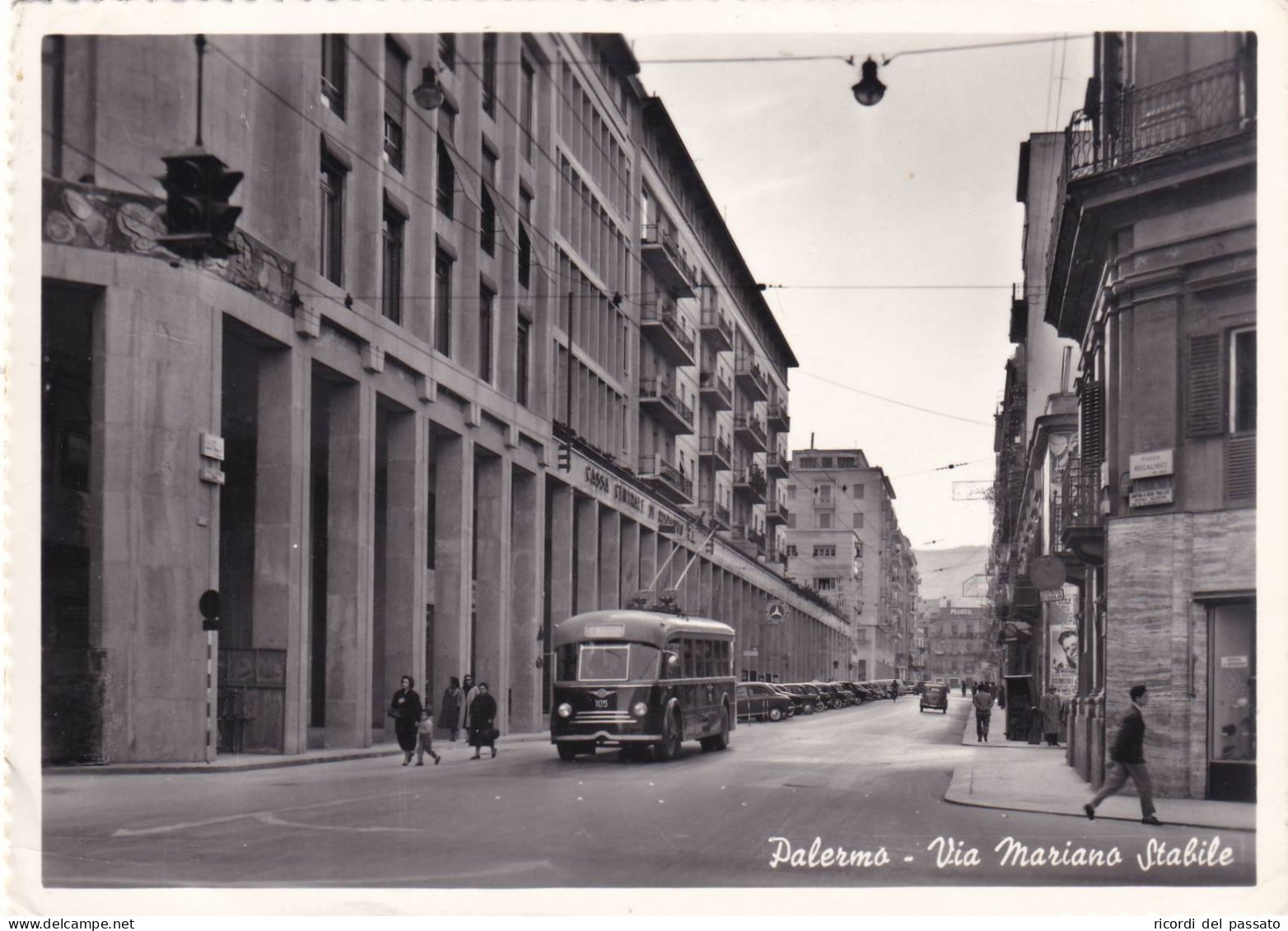Cartolina Palermo - Via Mariano Stabile - Palermo